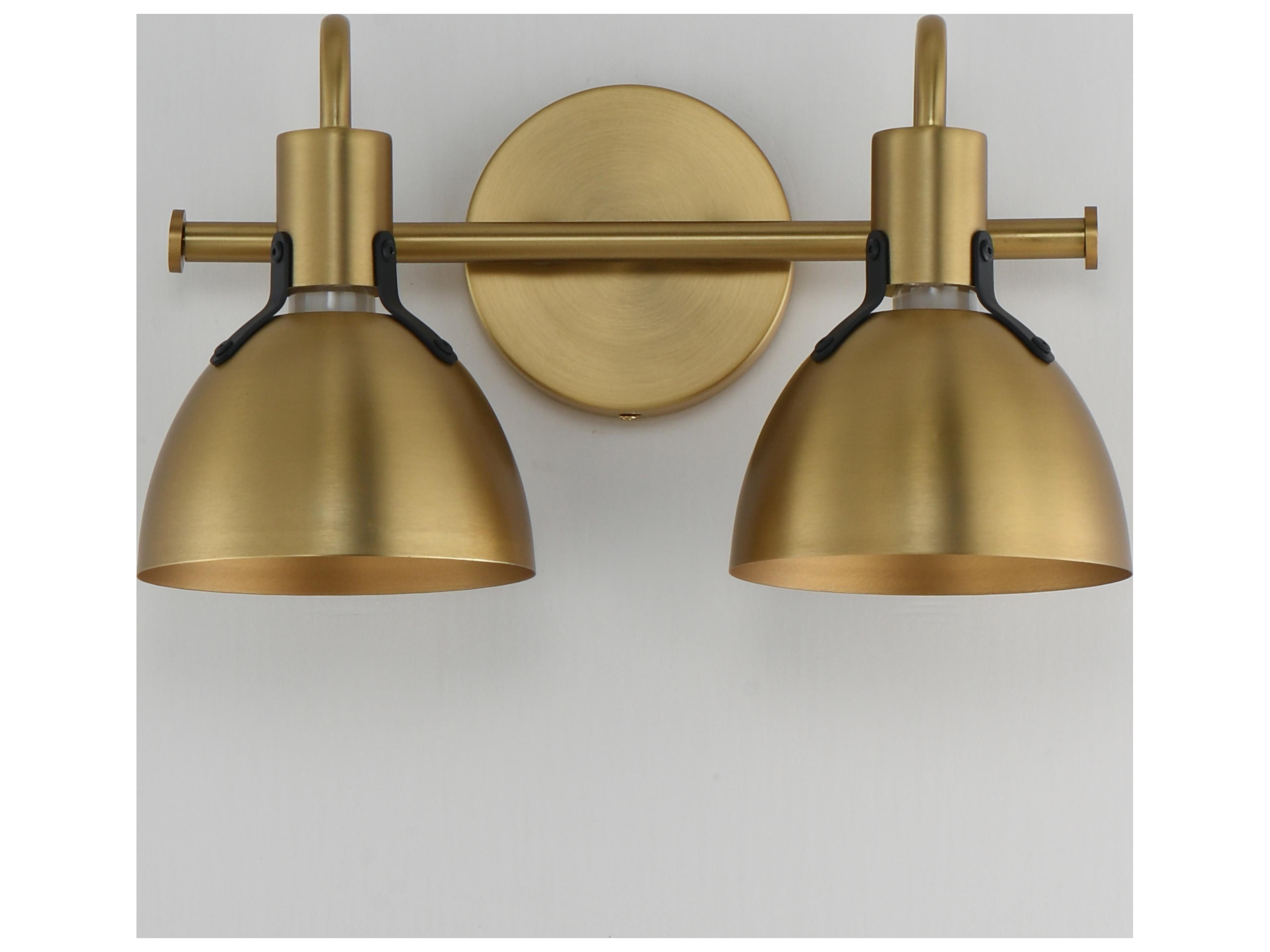 Maxim Lighting Dusk 2- Light Satin Brass Vanity