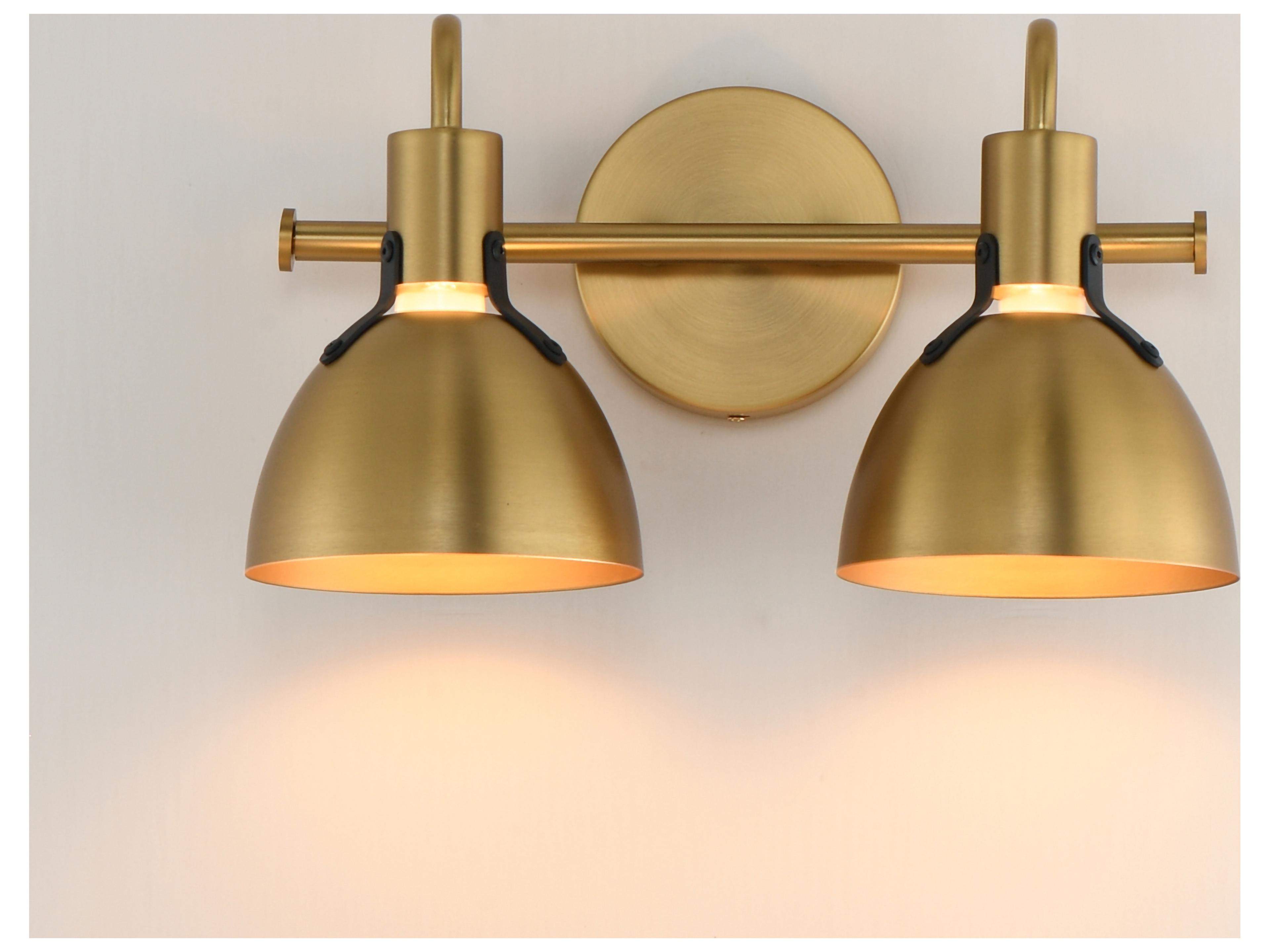 Maxim Lighting Dusk 2- Light Satin Brass Vanity