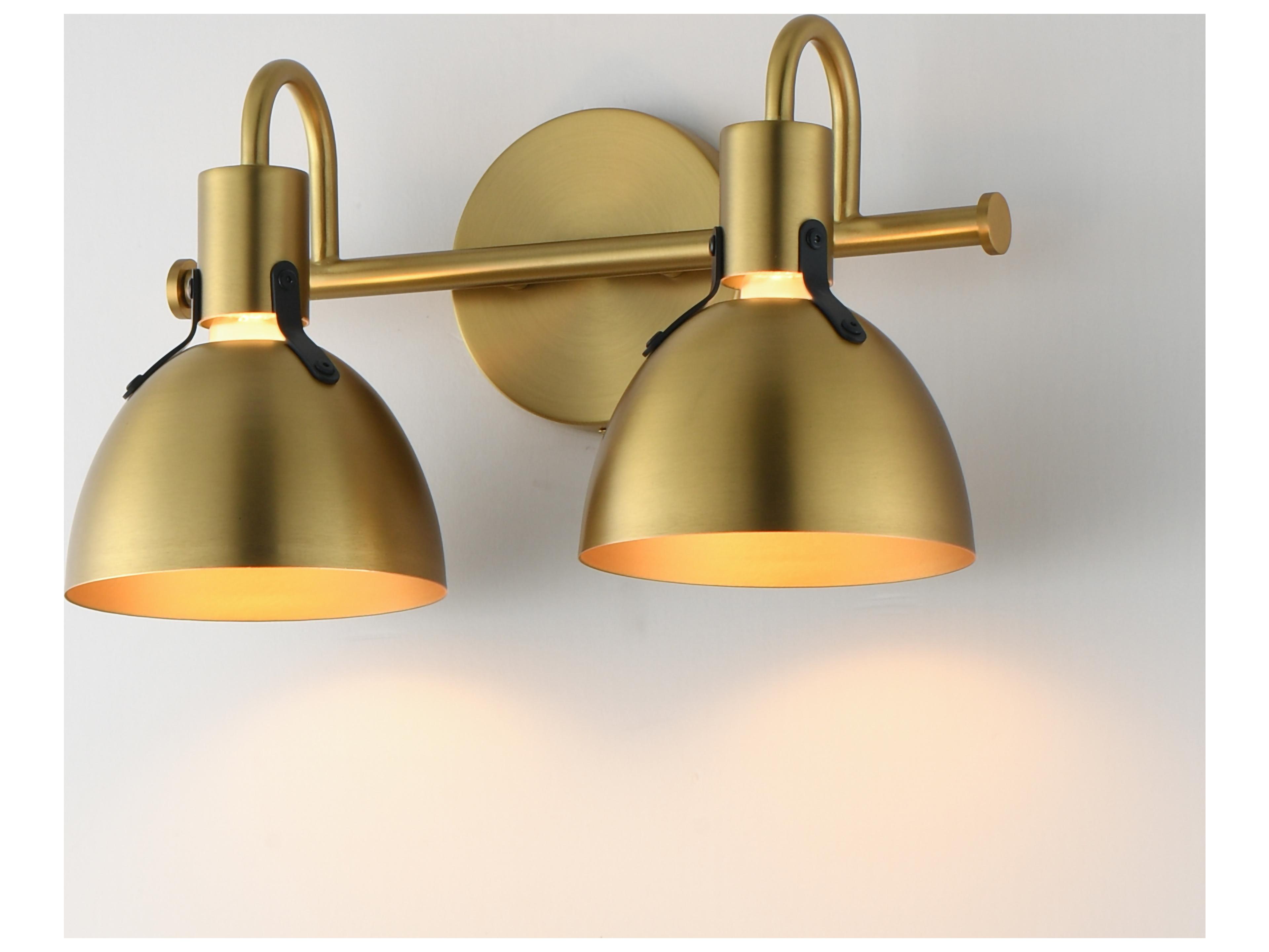 Maxim Lighting Dusk 2- Light Satin Brass Vanity