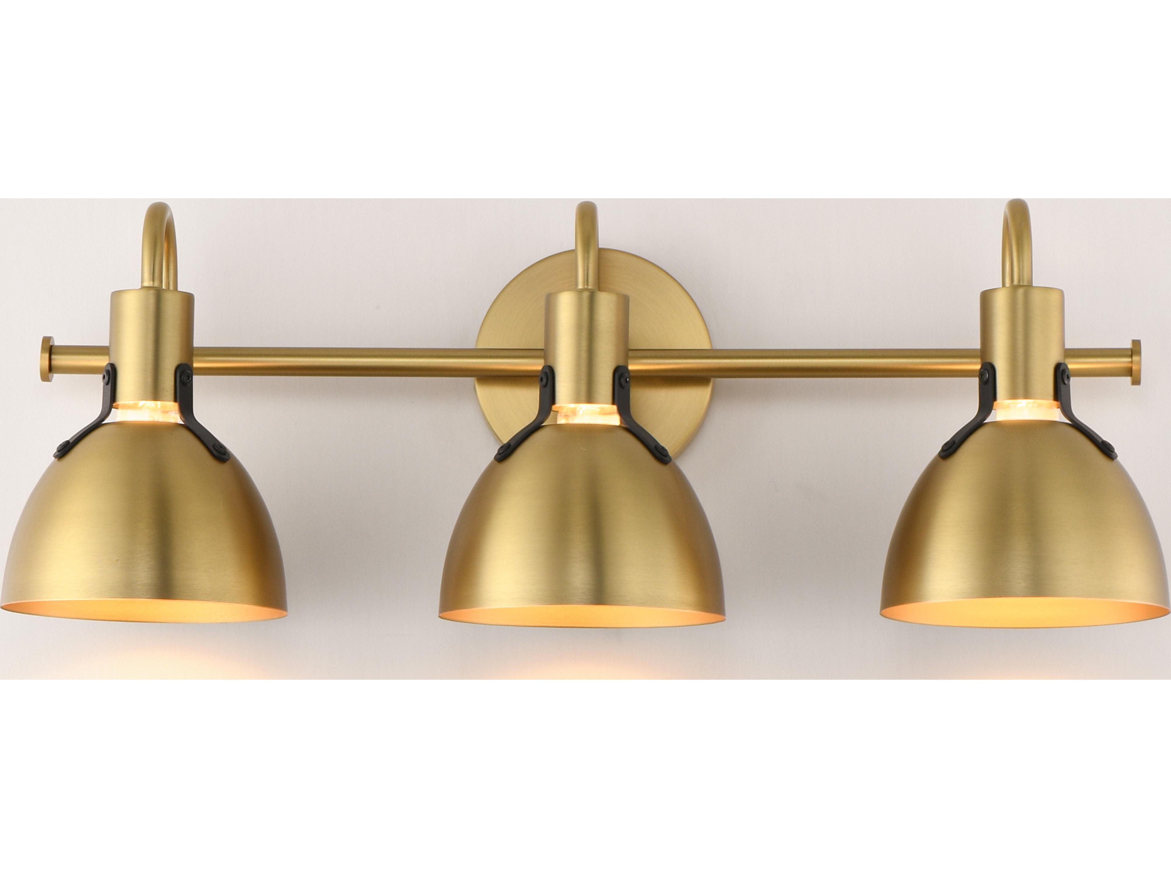Maxim Lighting Dusk 3- Light Satin Brass Vanity