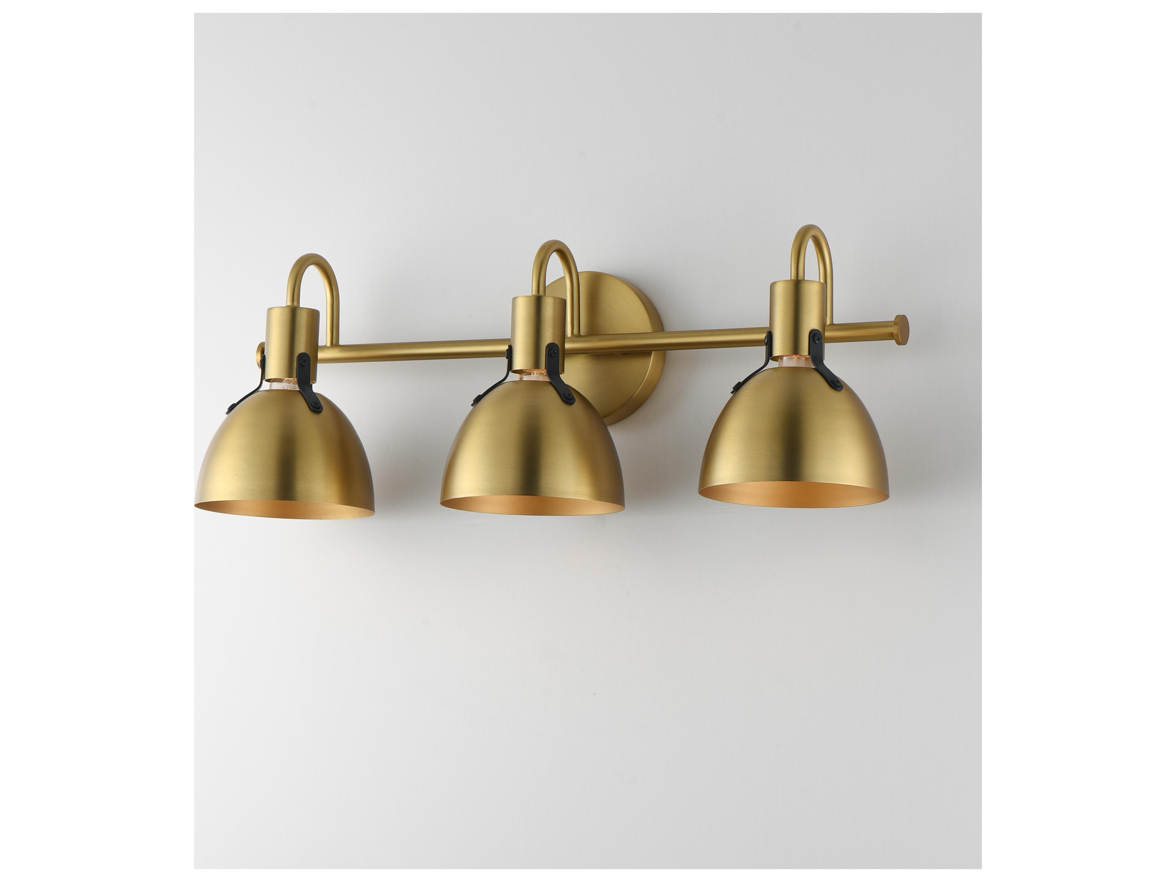 Maxim Lighting Dusk 3- Light Satin Brass Vanity