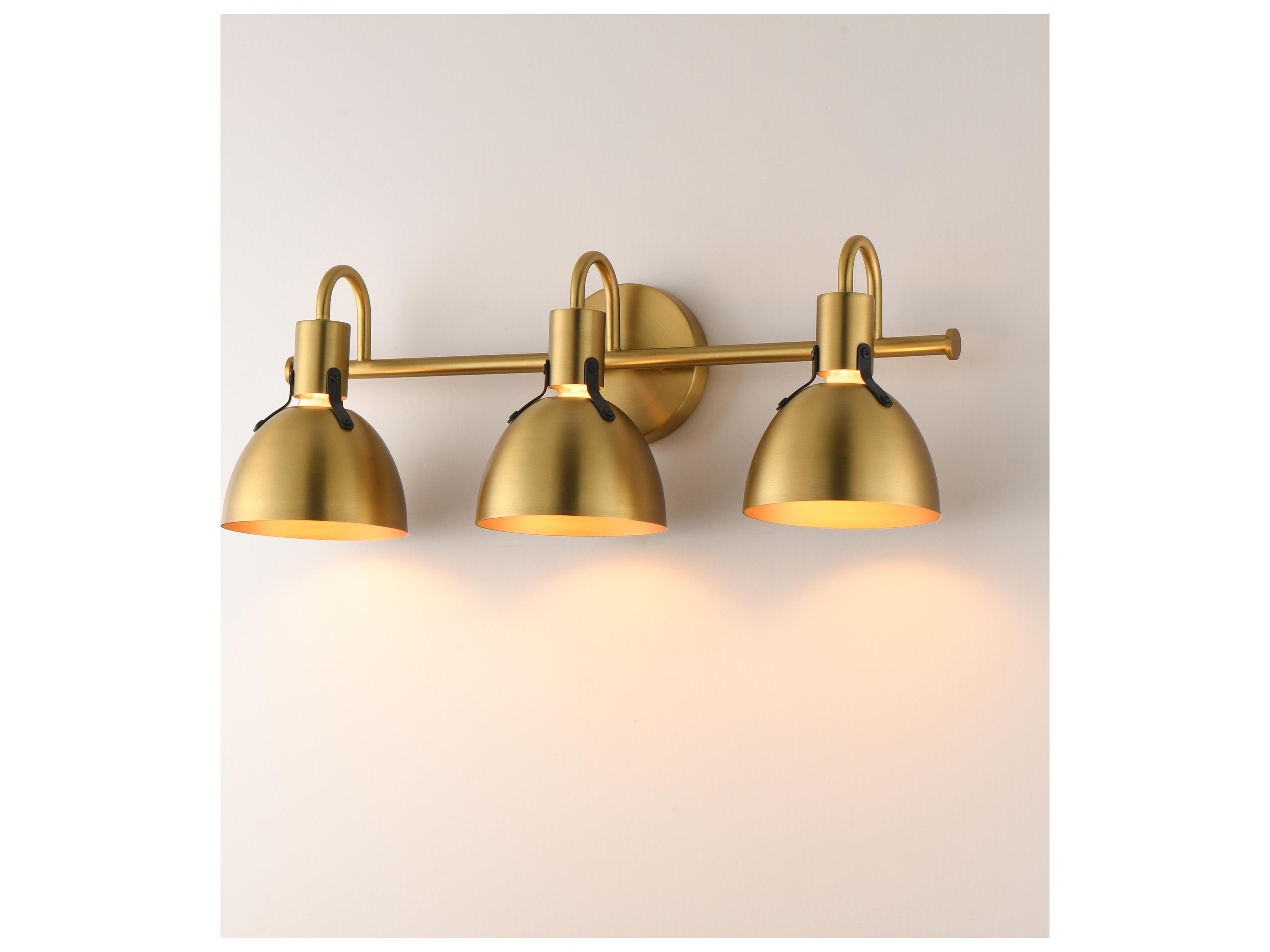 Maxim Lighting Dusk 3- Light Satin Brass Vanity