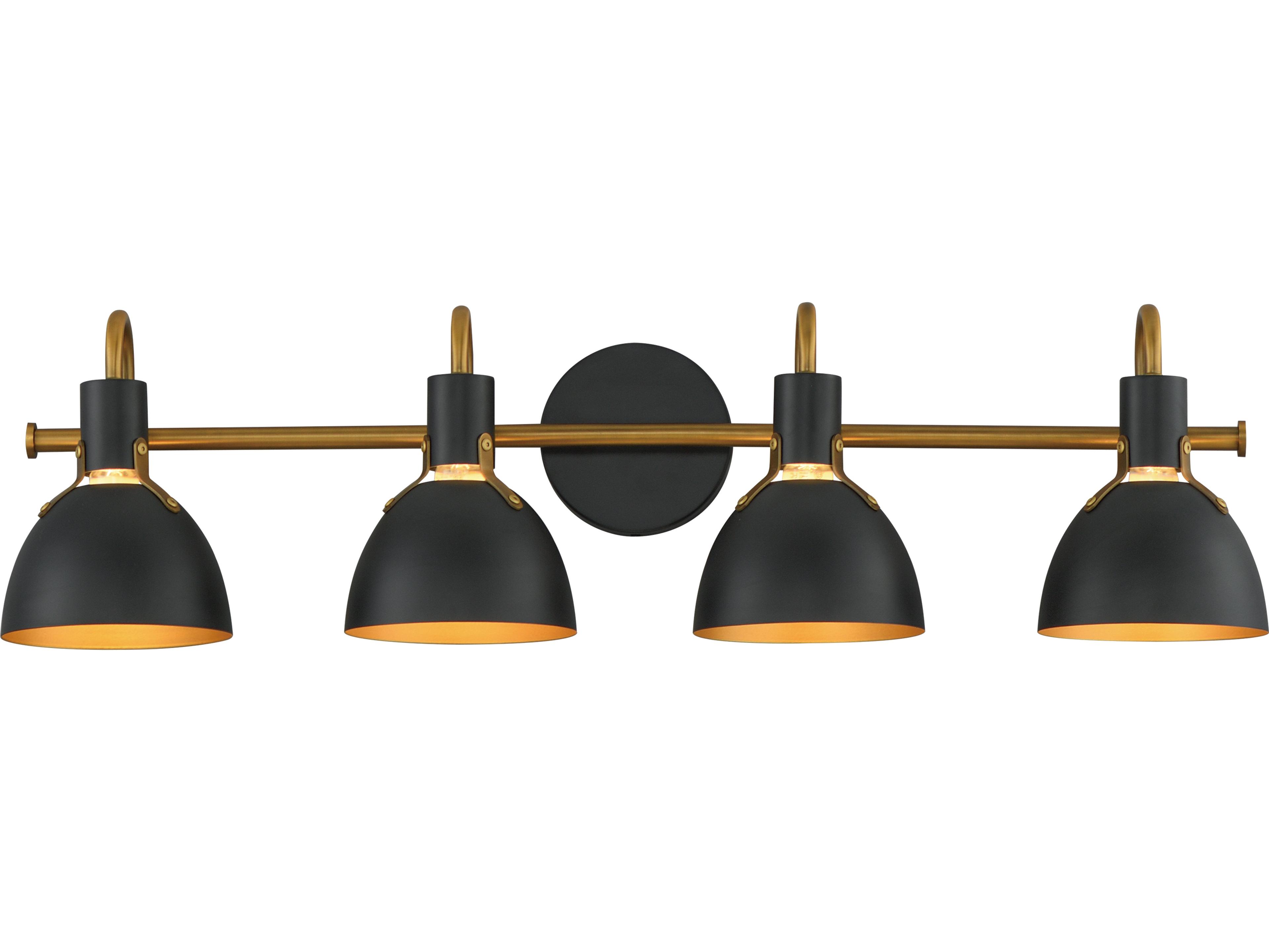 Dusk 4- Light Black Antique Brass Vanity