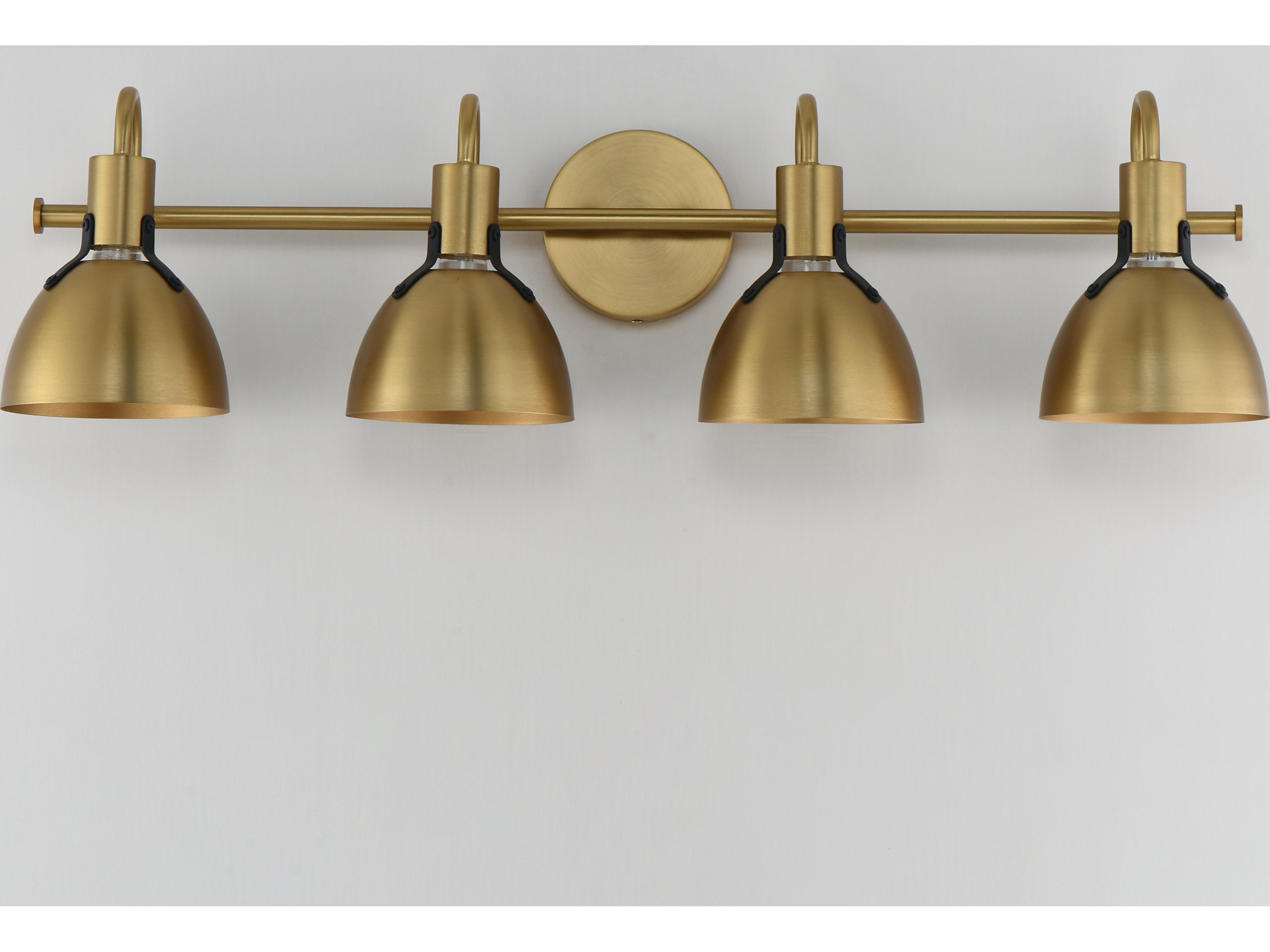 Maxim Lighting Dusk 4- Light Satin Brass Vanity