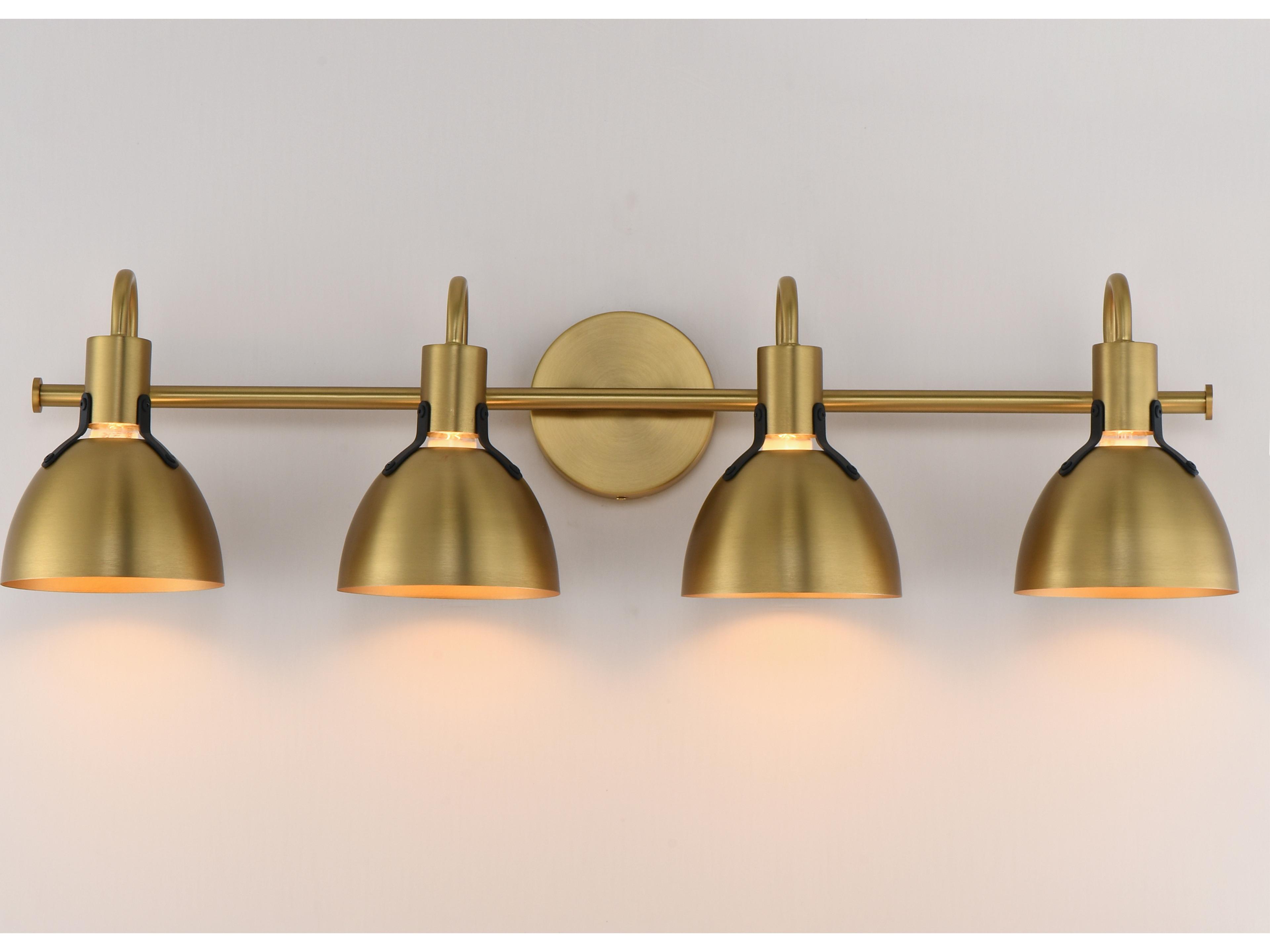 Maxim Lighting Dusk 4- Light Satin Brass Vanity