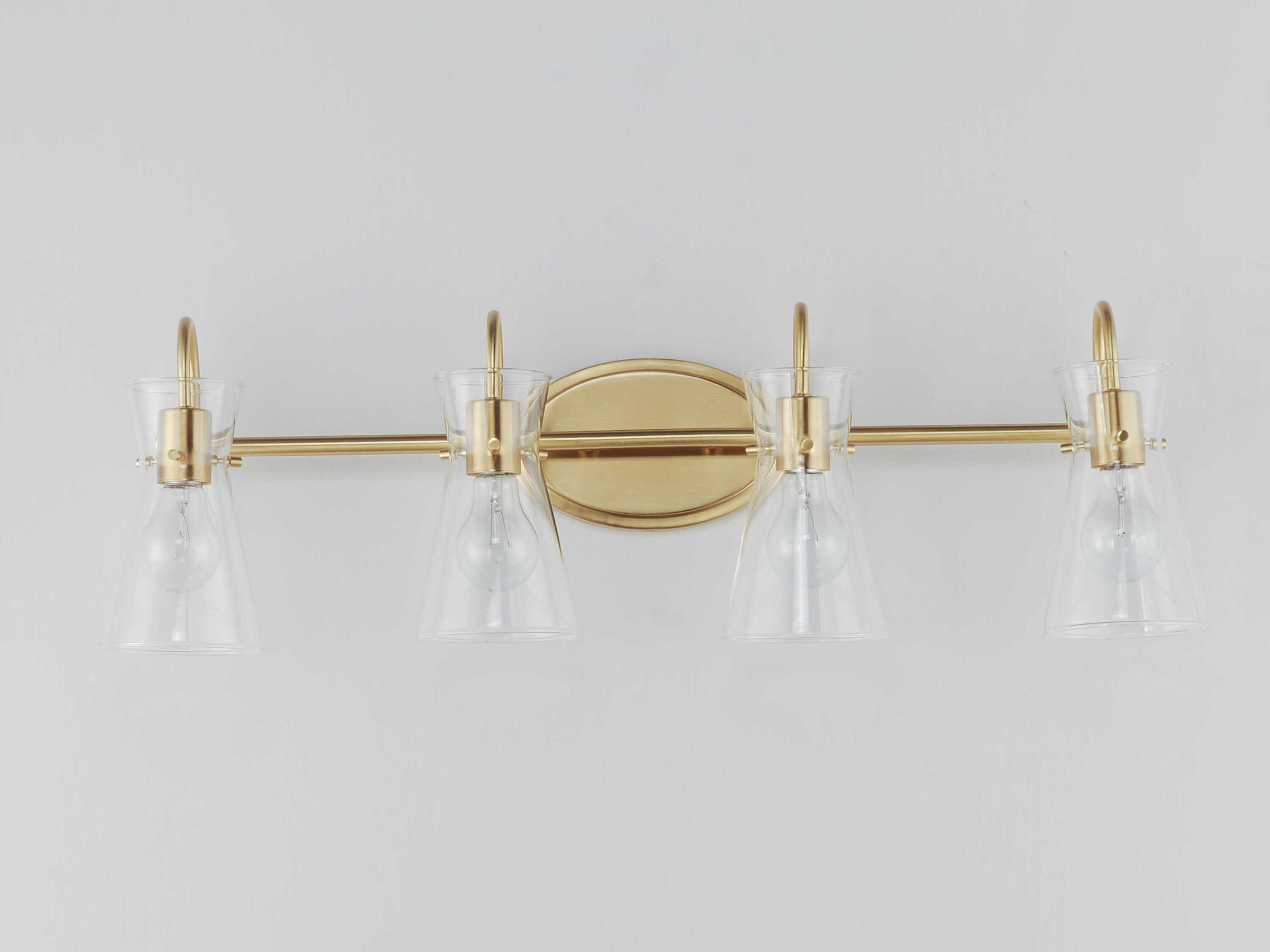 Maxim Lighting Ava 4-Light Natural Aged Brass Vanity Light