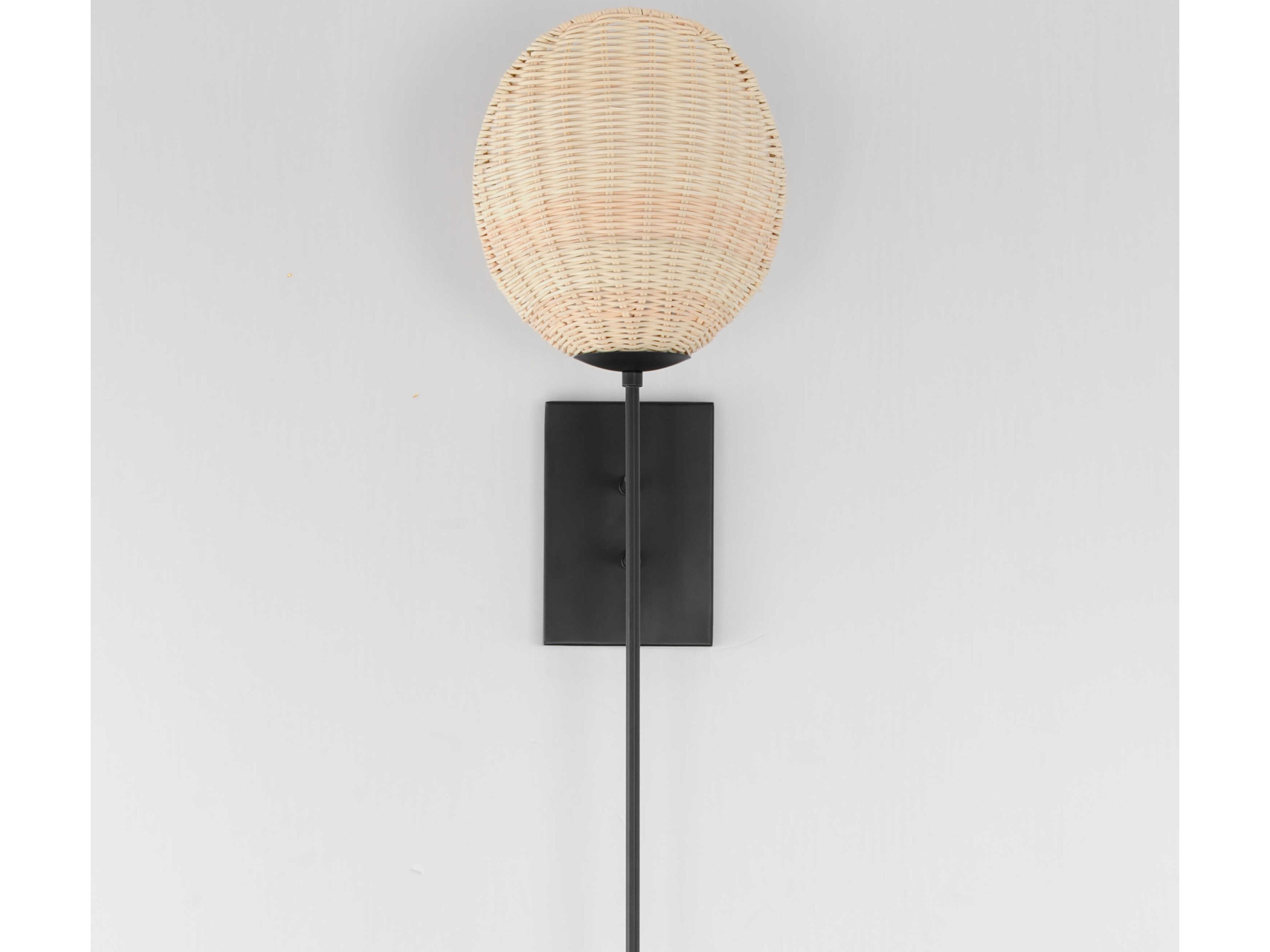 Maxim Lighting Maldives 1-Light Black Wall Sconce