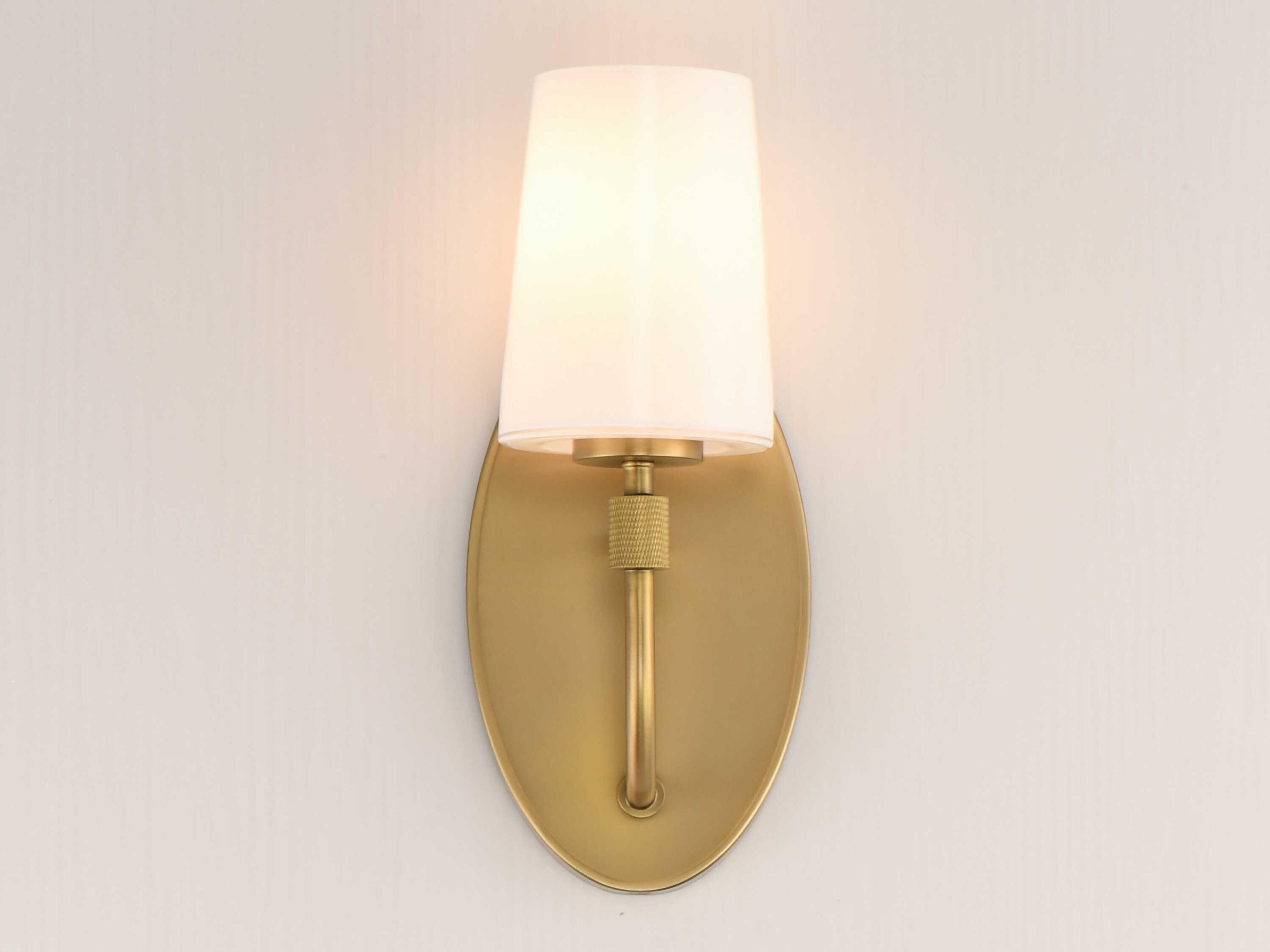 Maxim Lighting Durham 1-Light Natural Aged Brass Wall Sconce