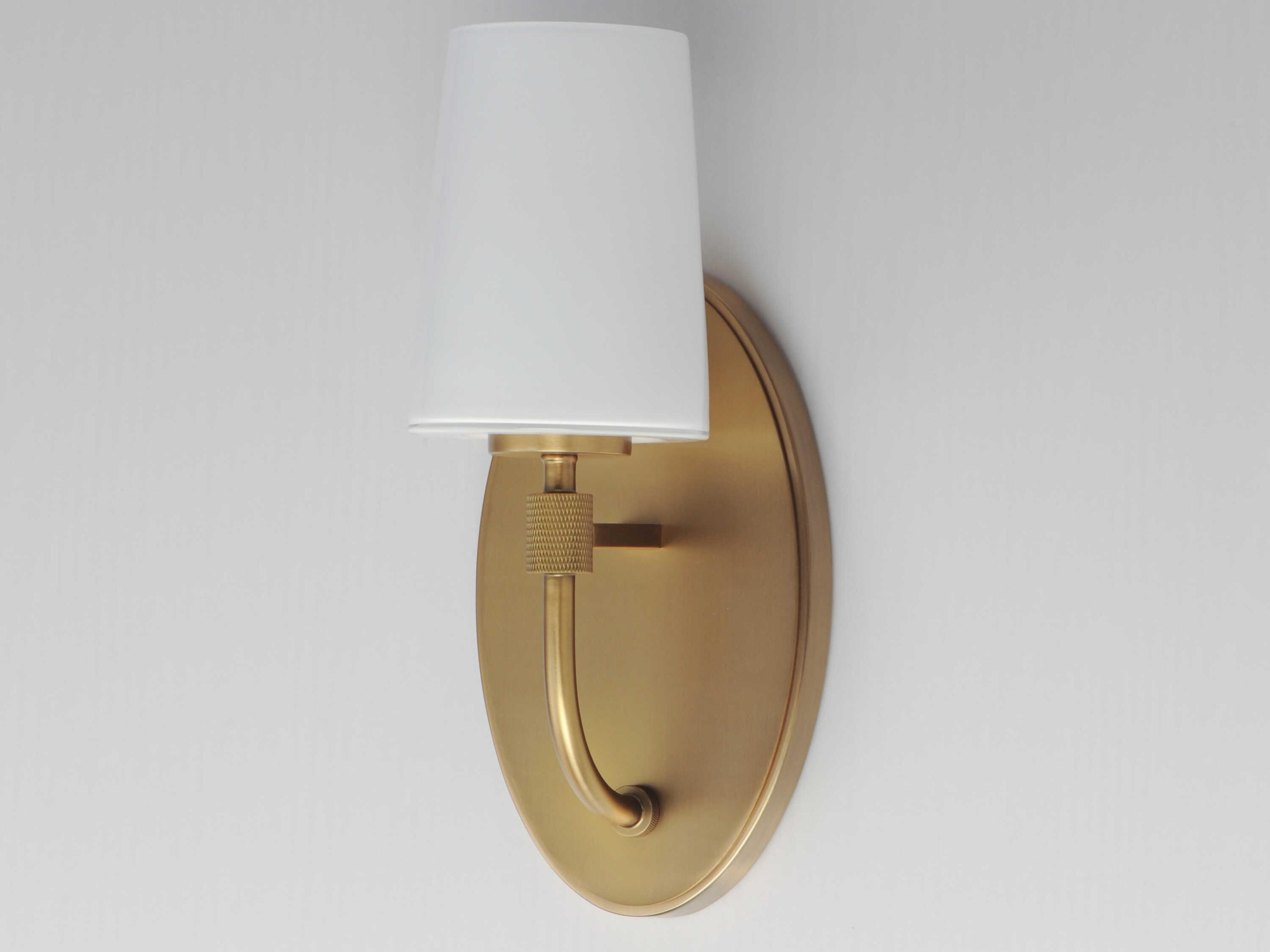Maxim Lighting Durham 1-Light Natural Aged Brass Wall Sconce