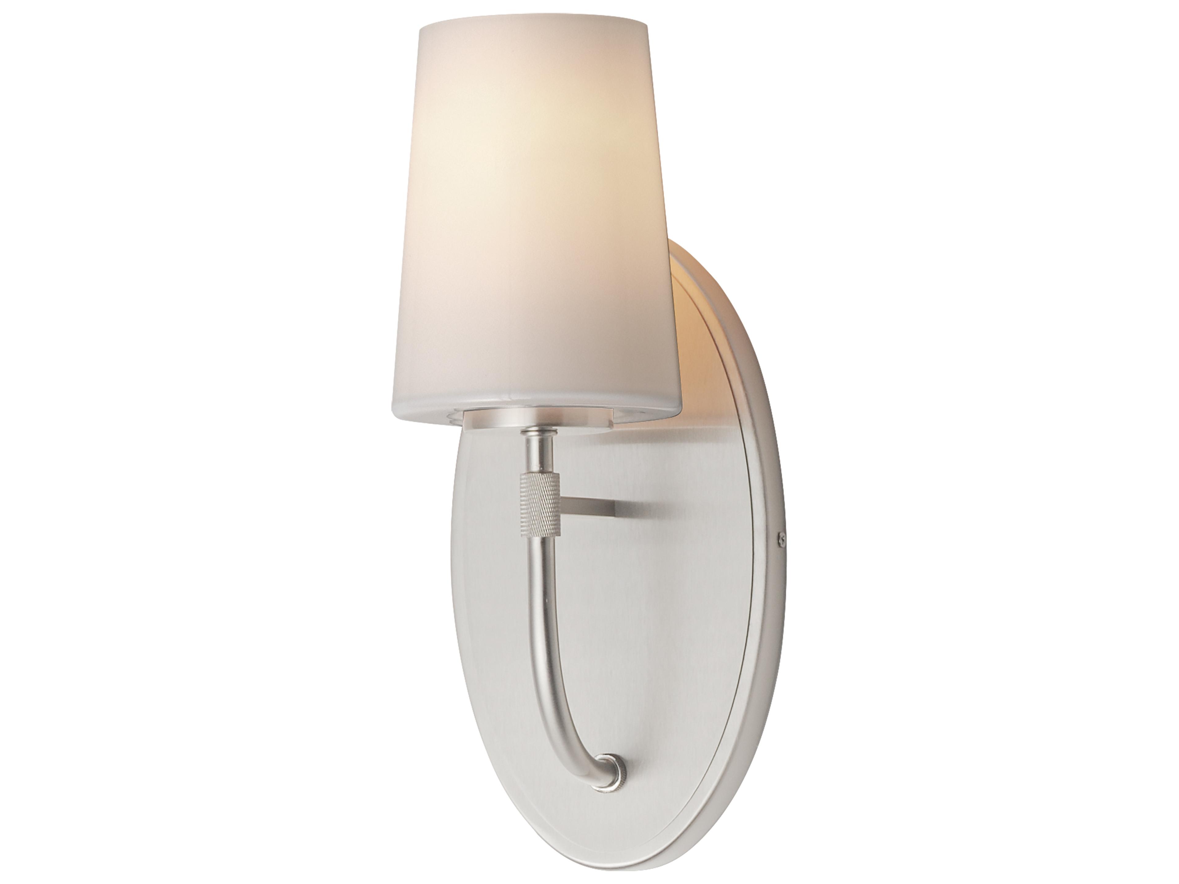 Durham 1- Light Satin Nickel Wall Sconce