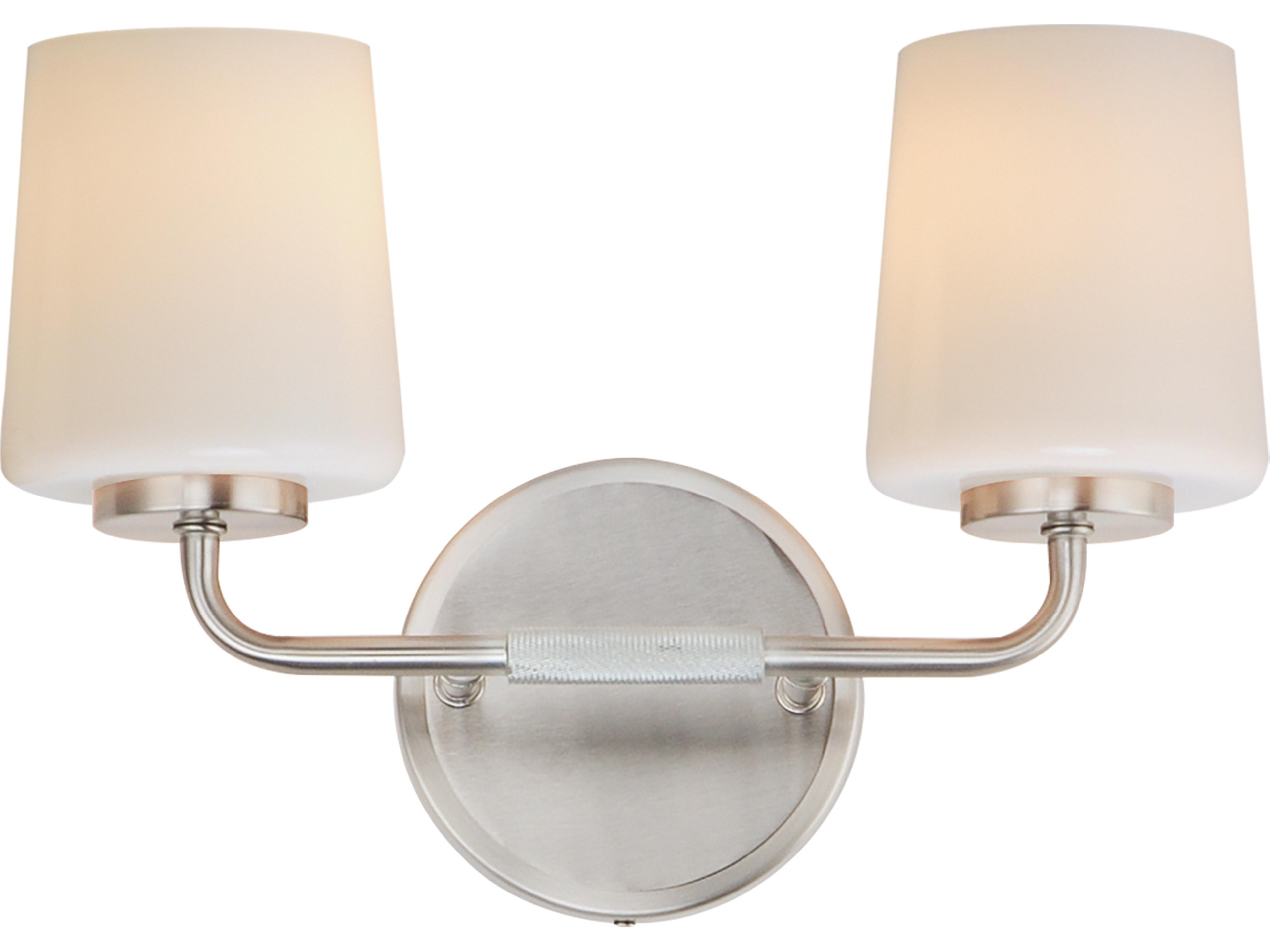 Durham 2- Light Satin Nickel Vanity