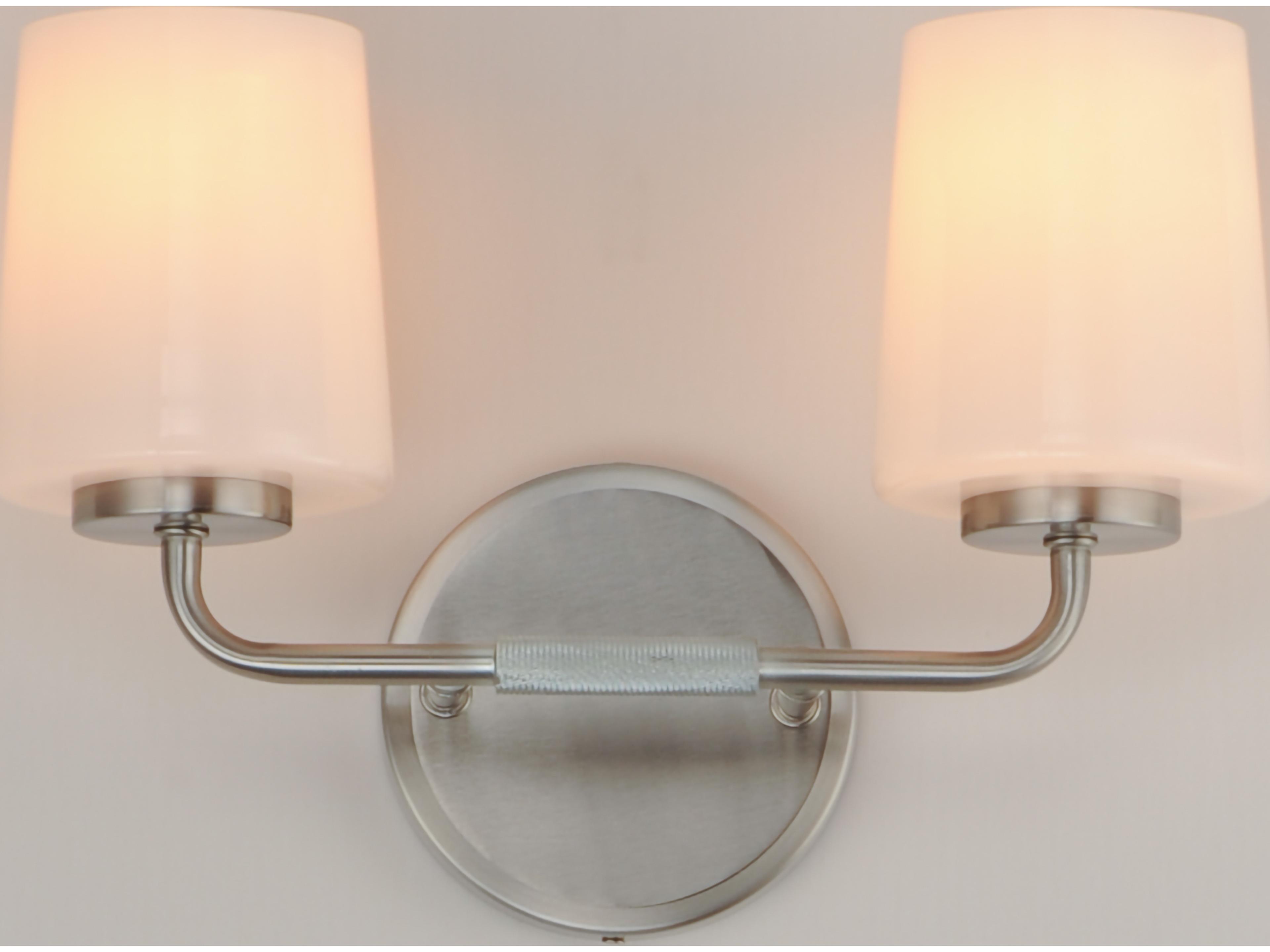 Maxim Lighting Durham 2- Light Satin Nickel Vanity