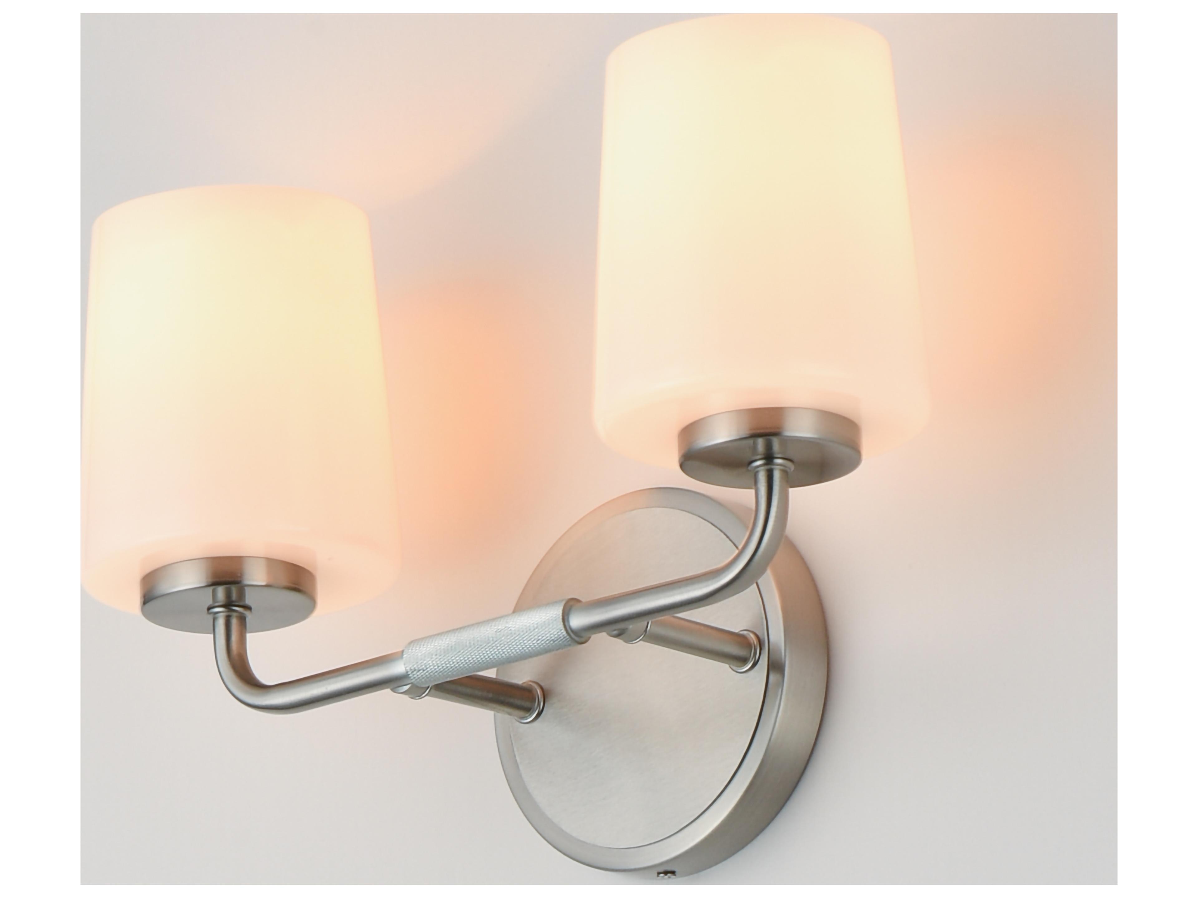 Maxim Lighting Durham 2- Light Satin Nickel Vanity