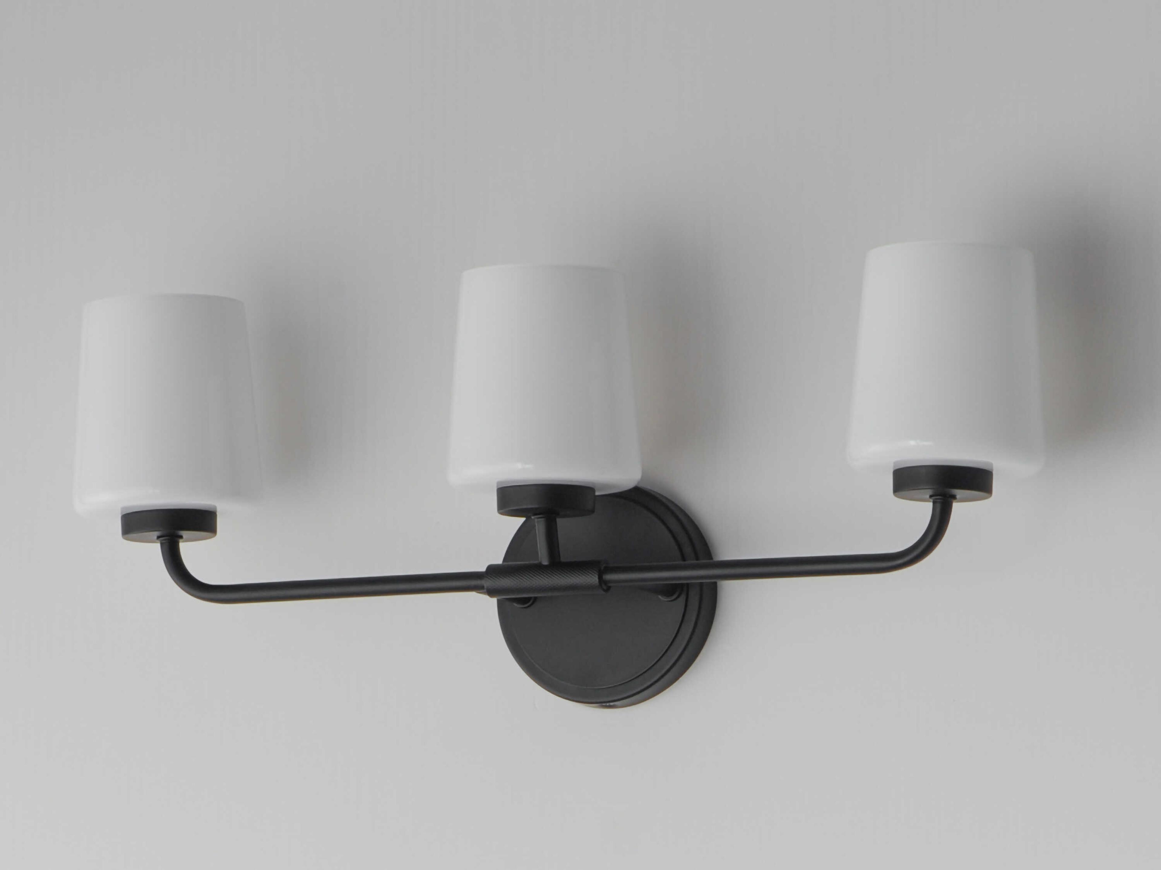 Maxim Lighting Durham 3-Light Black Vanity Light