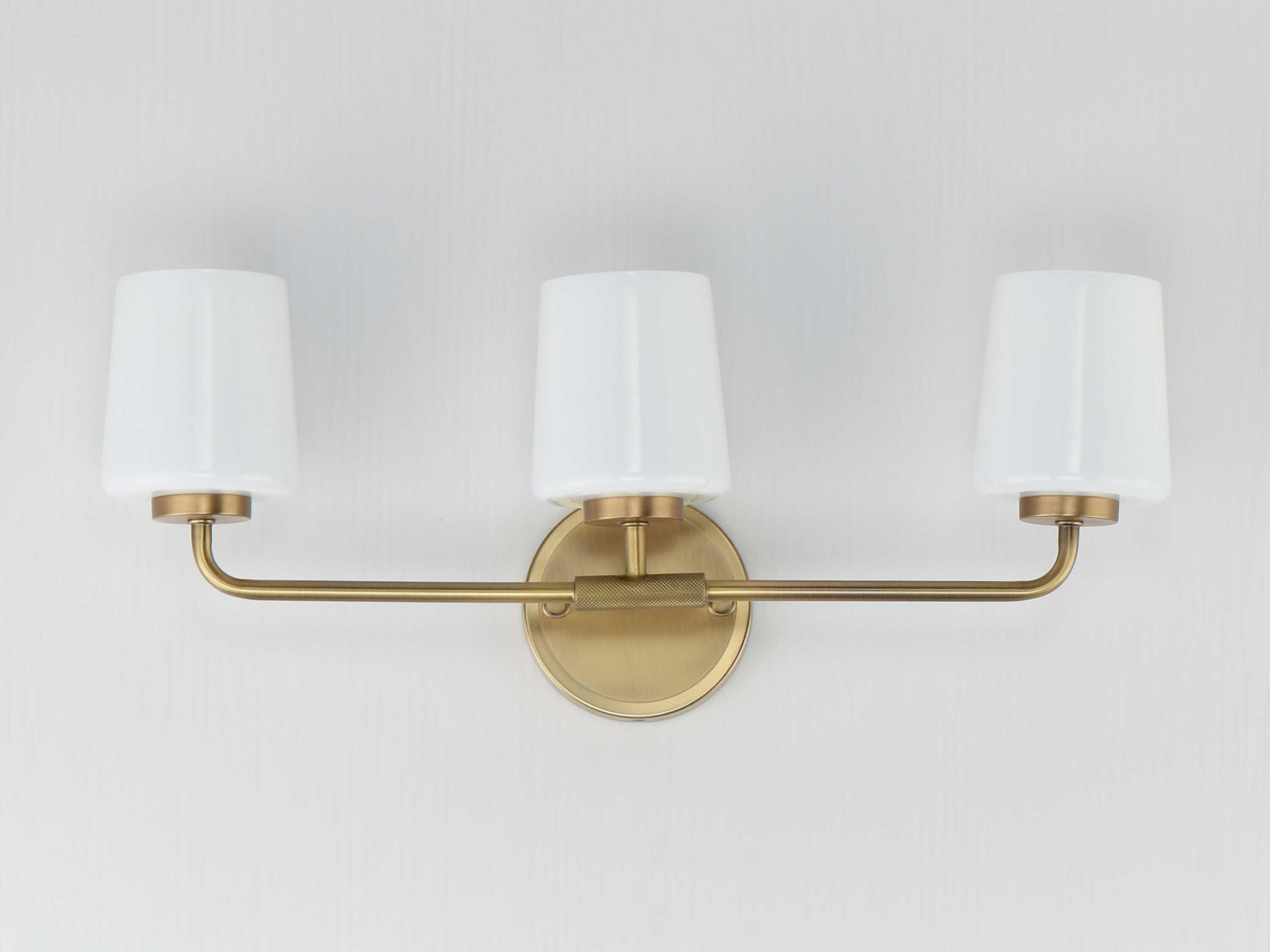 Maxim Lighting Durham 3-Light Natural Aged Brass Vanity Light