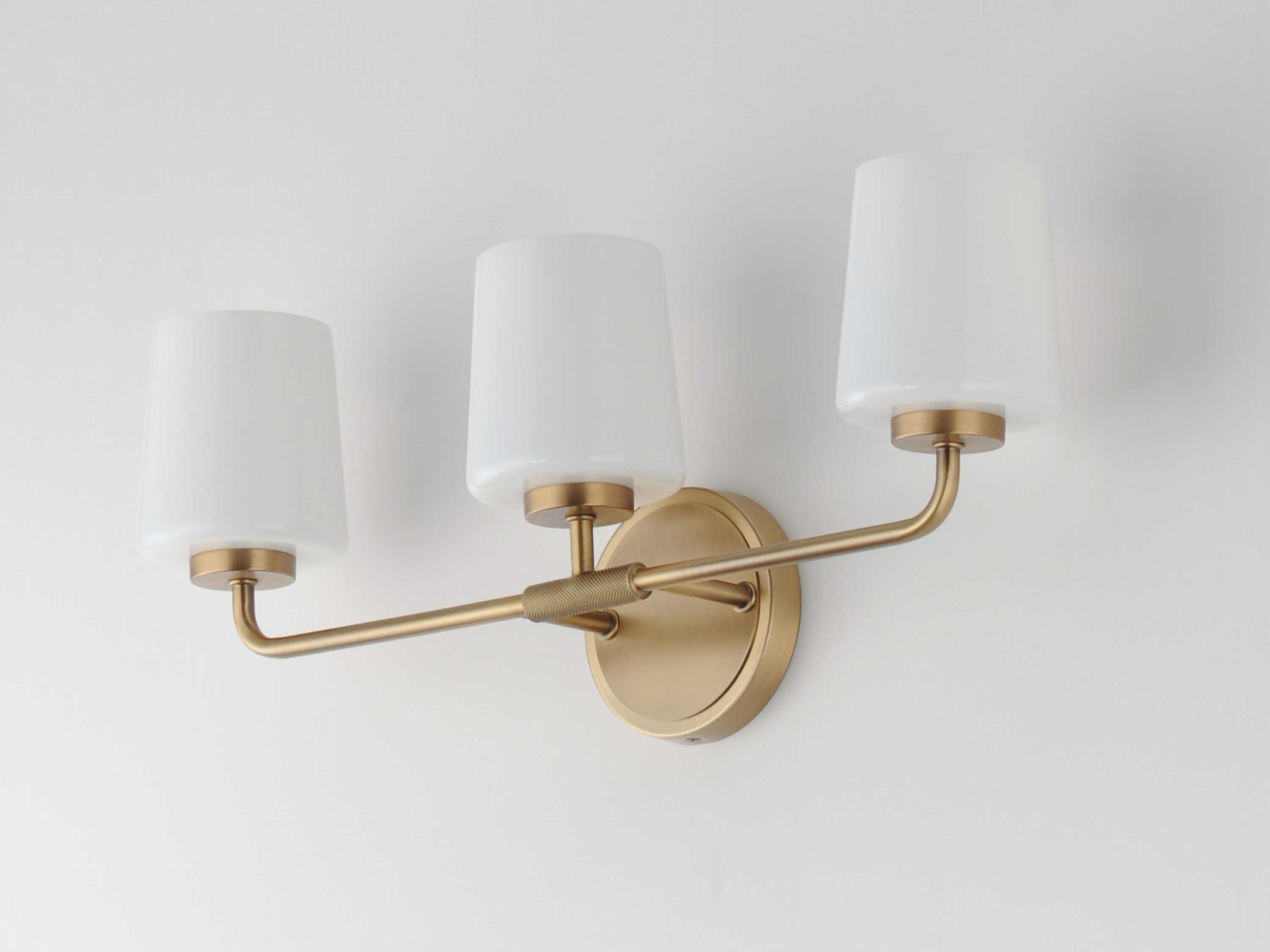 Maxim Lighting Durham 3-Light Natural Aged Brass Vanity Light