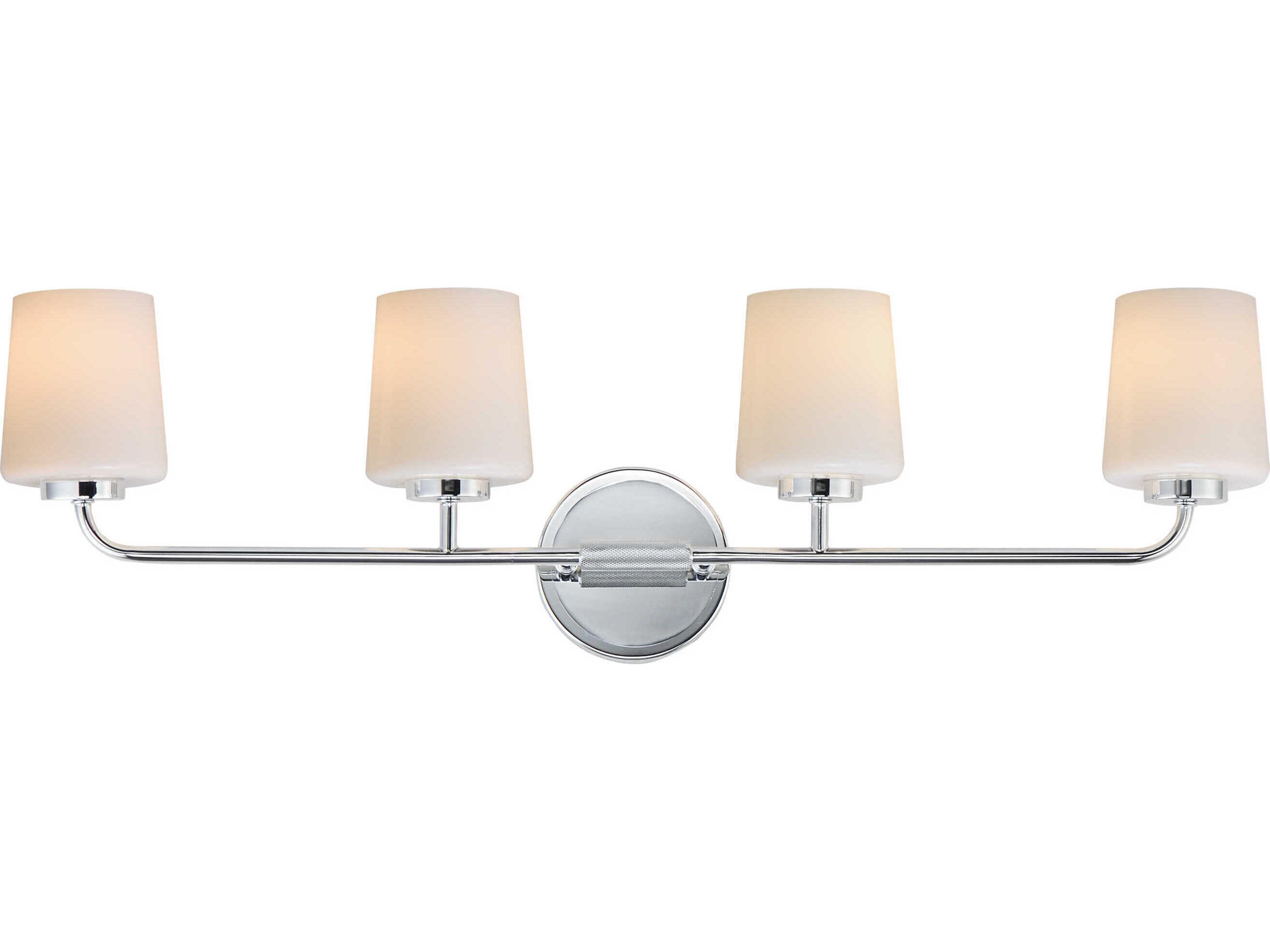 Durham 4-Light Polished Chrome Vanity Light