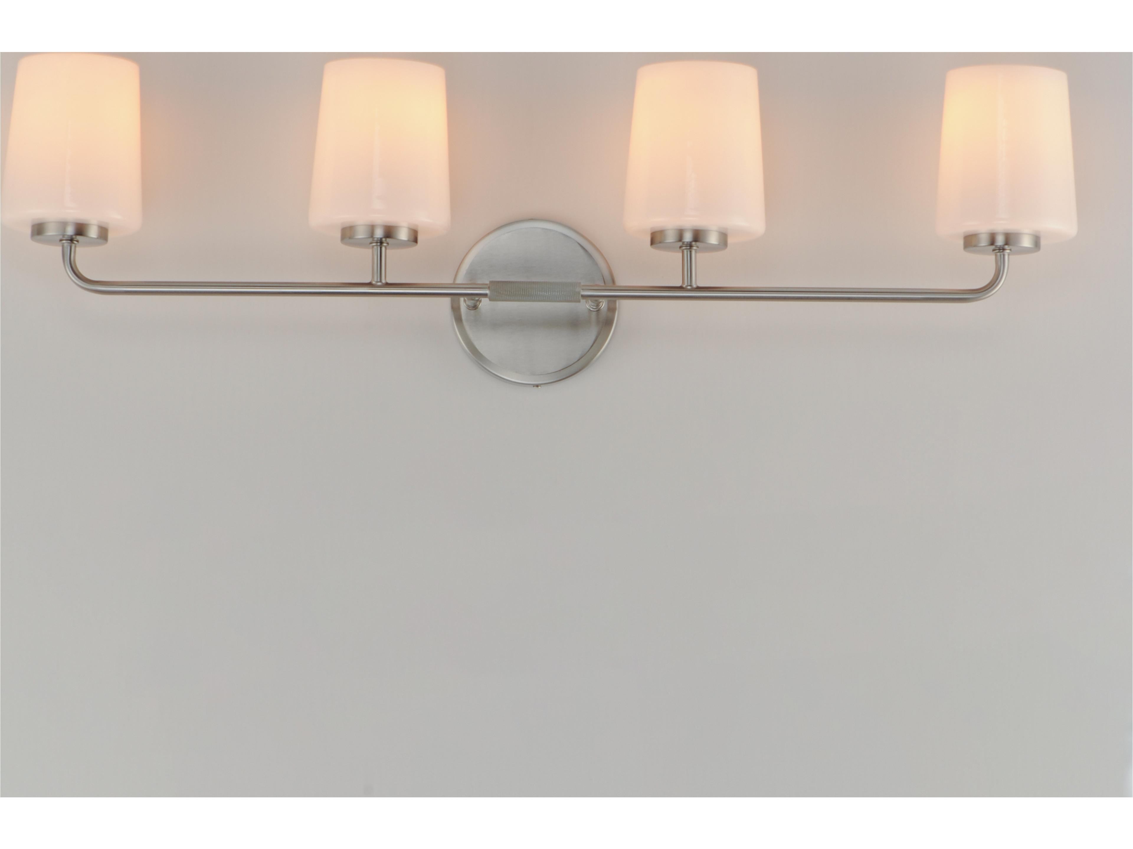 Maxim Lighting Durham 4- Light Satin Nickel Vanity