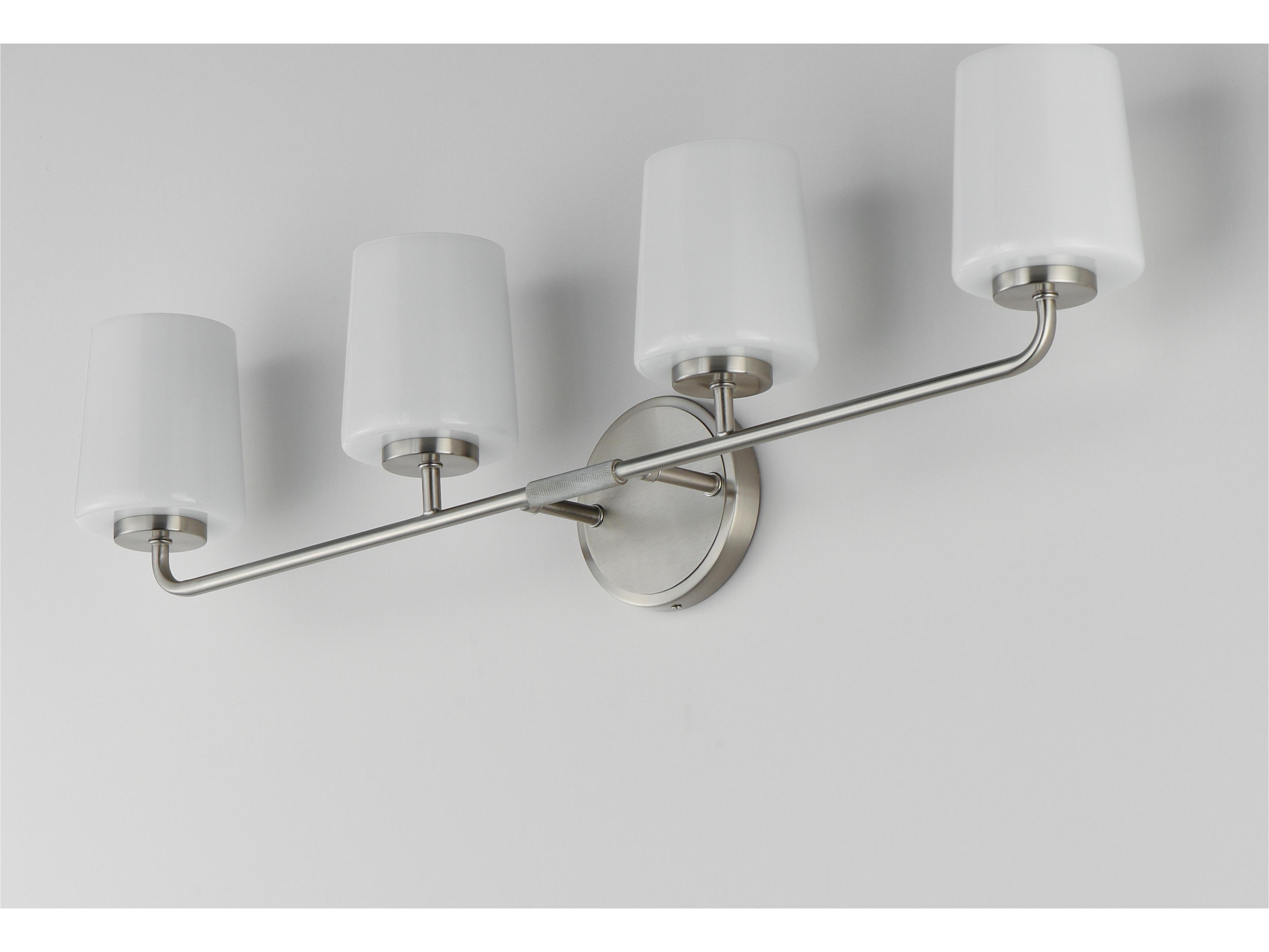 Maxim Lighting Durham 4- Light Satin Nickel Vanity