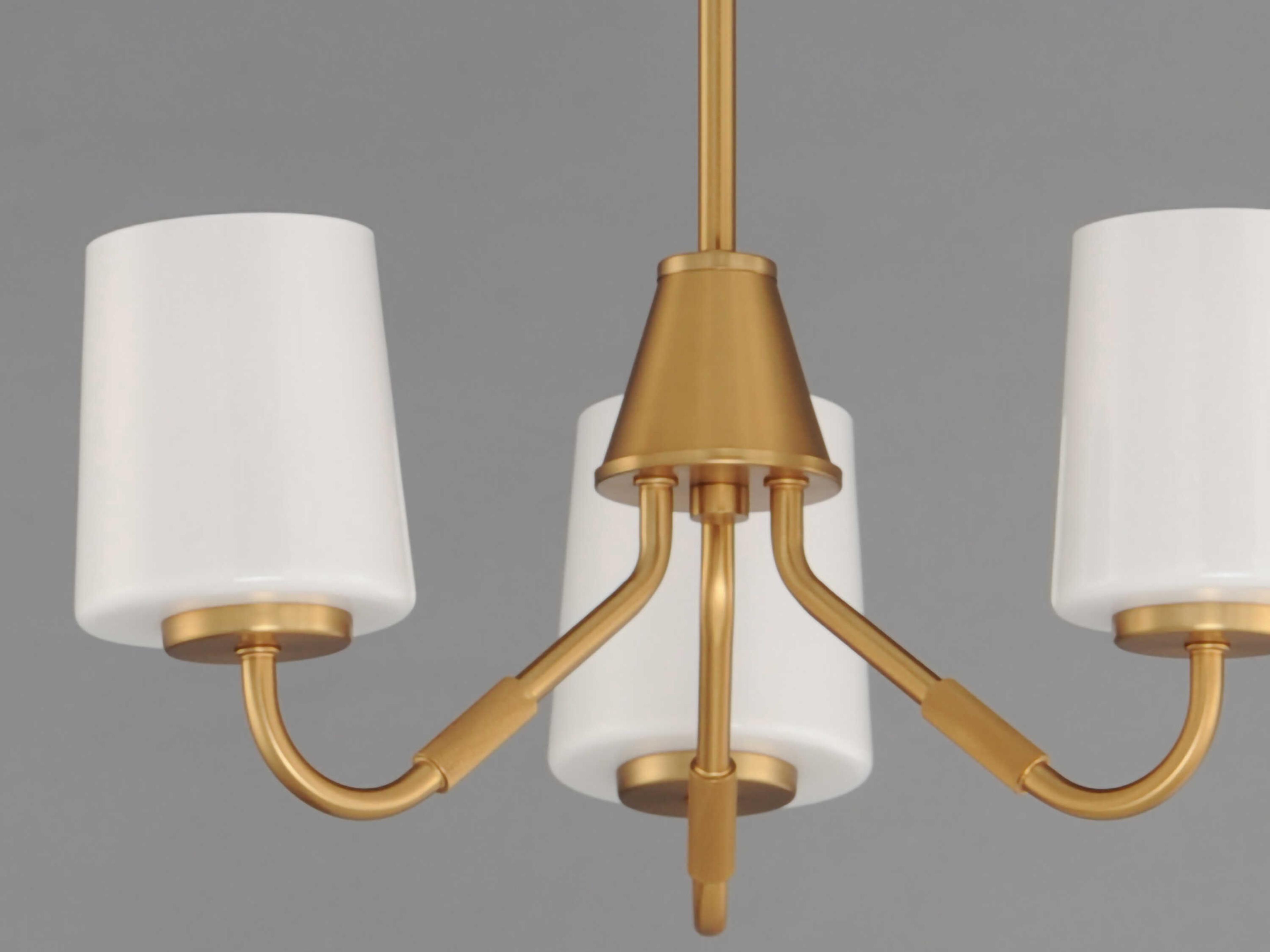 Maxim Lighting Durham 3-Light Natural Aged Brass Chandelier