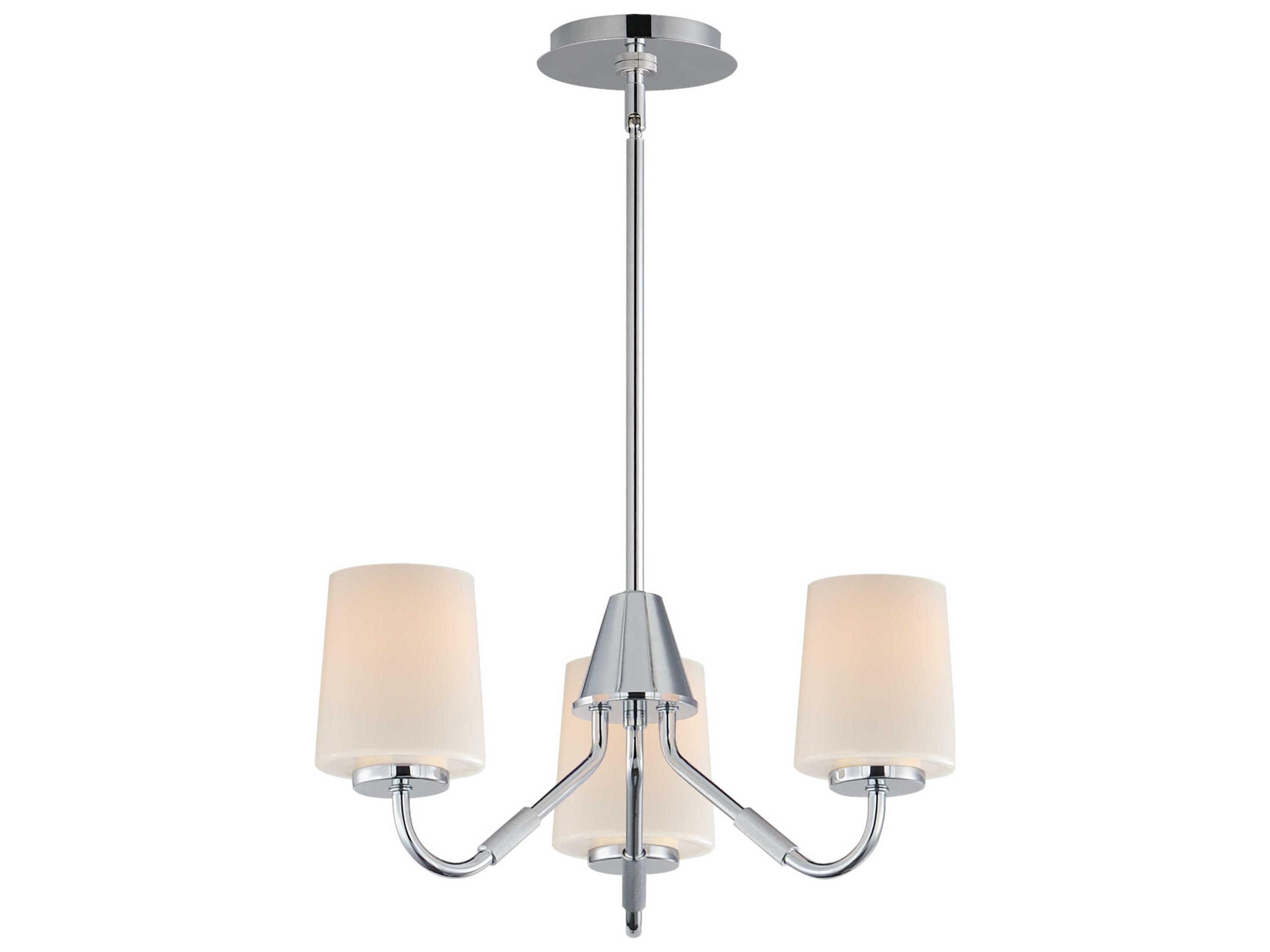Durham 3-Light Polished Chrome Chandelier