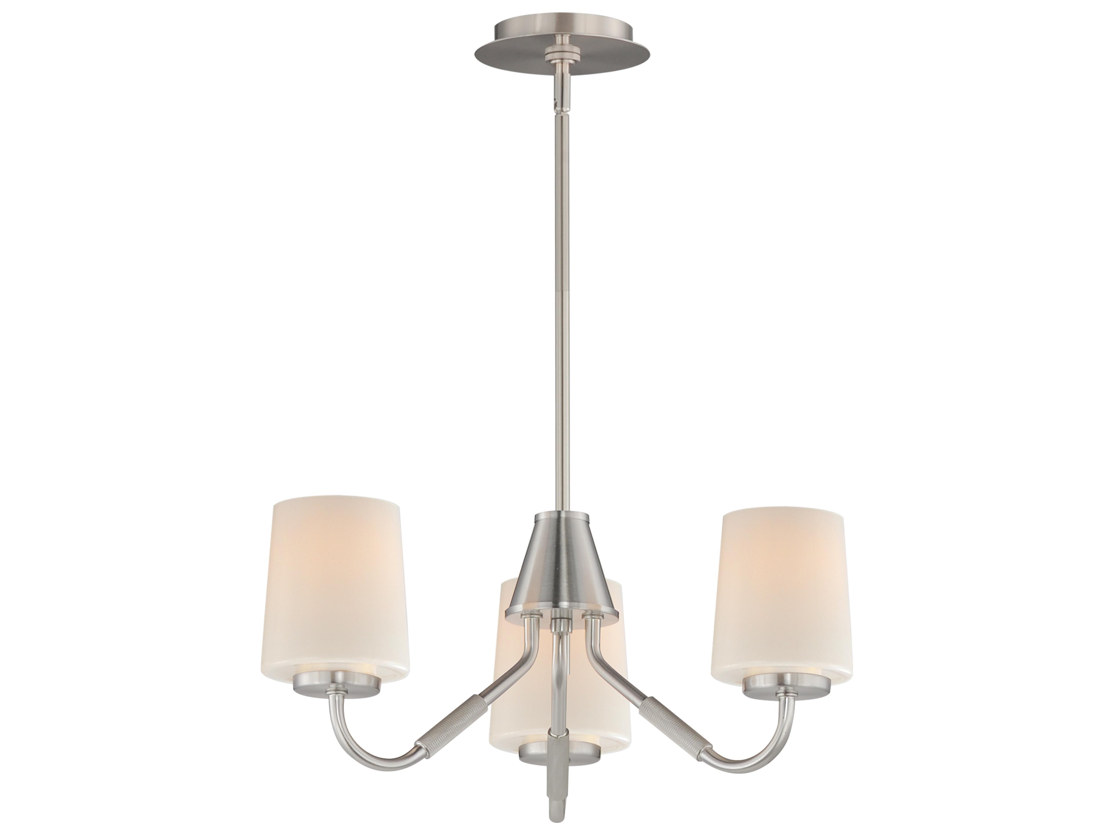 Durham 3- Light Satin Nickel Chandelier