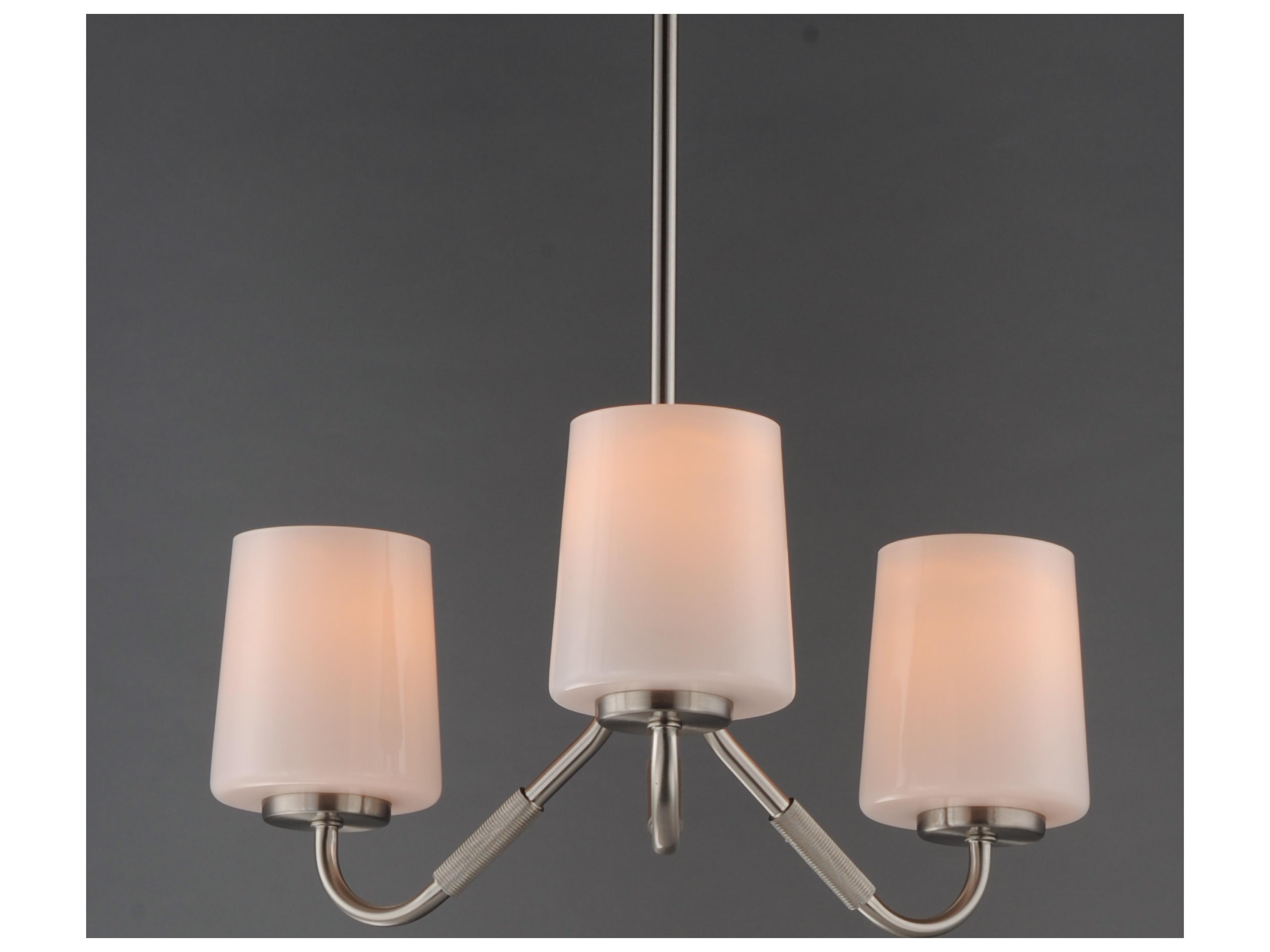 Maxim Lighting Durham 3- Light Satin Nickel Chandelier