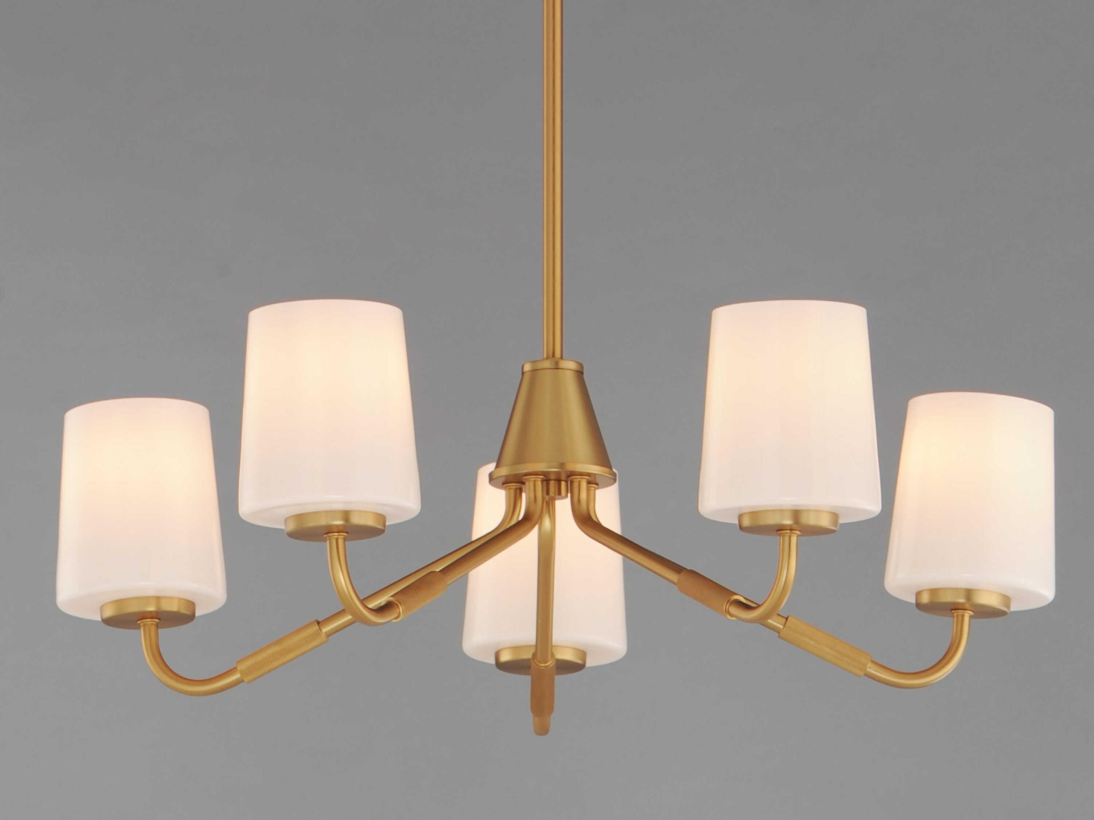 Maxim Lighting Durham 5-Light Natural Aged Brass Chandelier