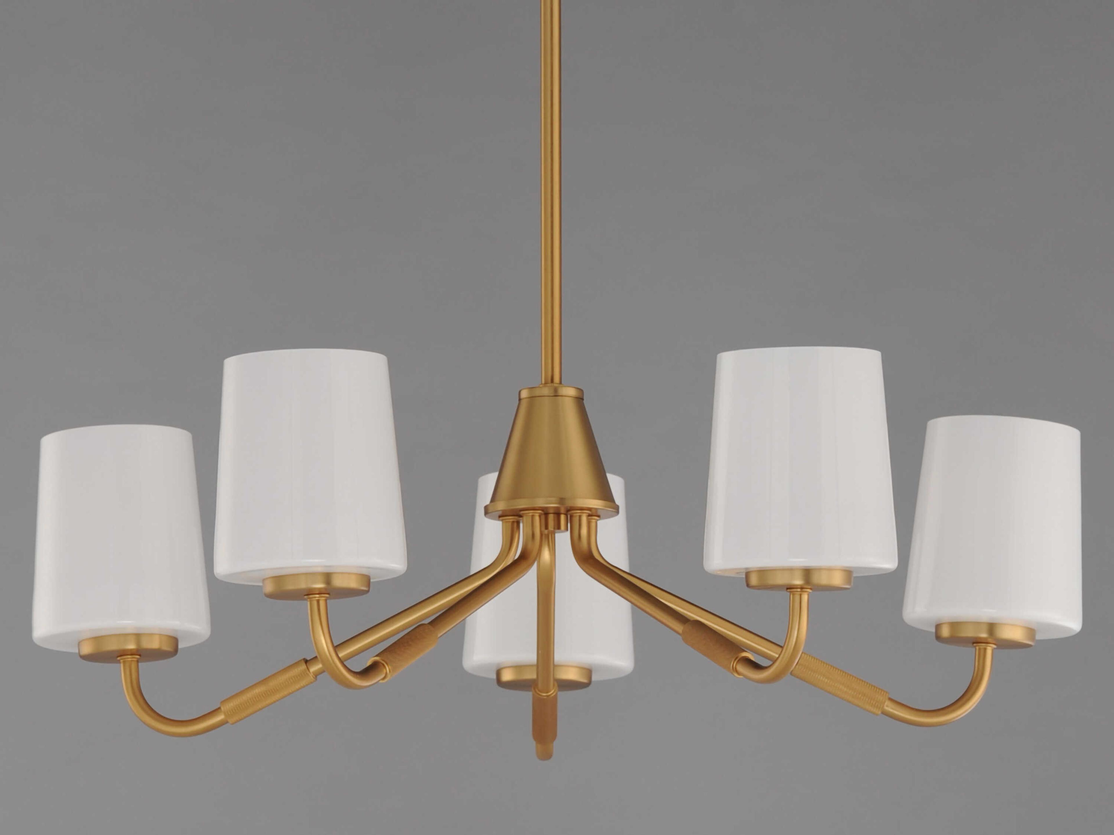 Maxim Lighting Durham 5-Light Natural Aged Brass Chandelier