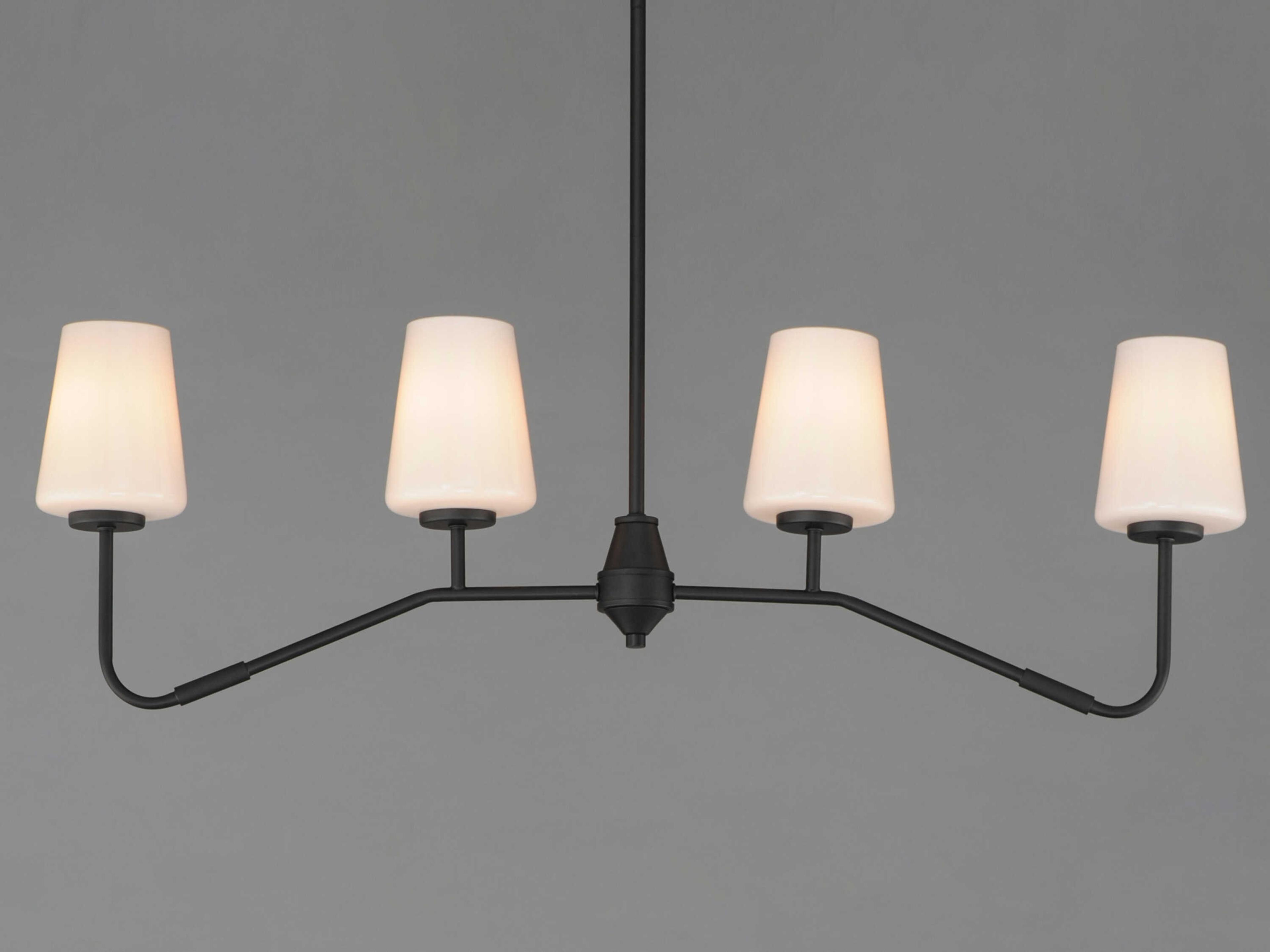 Maxim Lighting Durham 4-Light Black Island Pendant