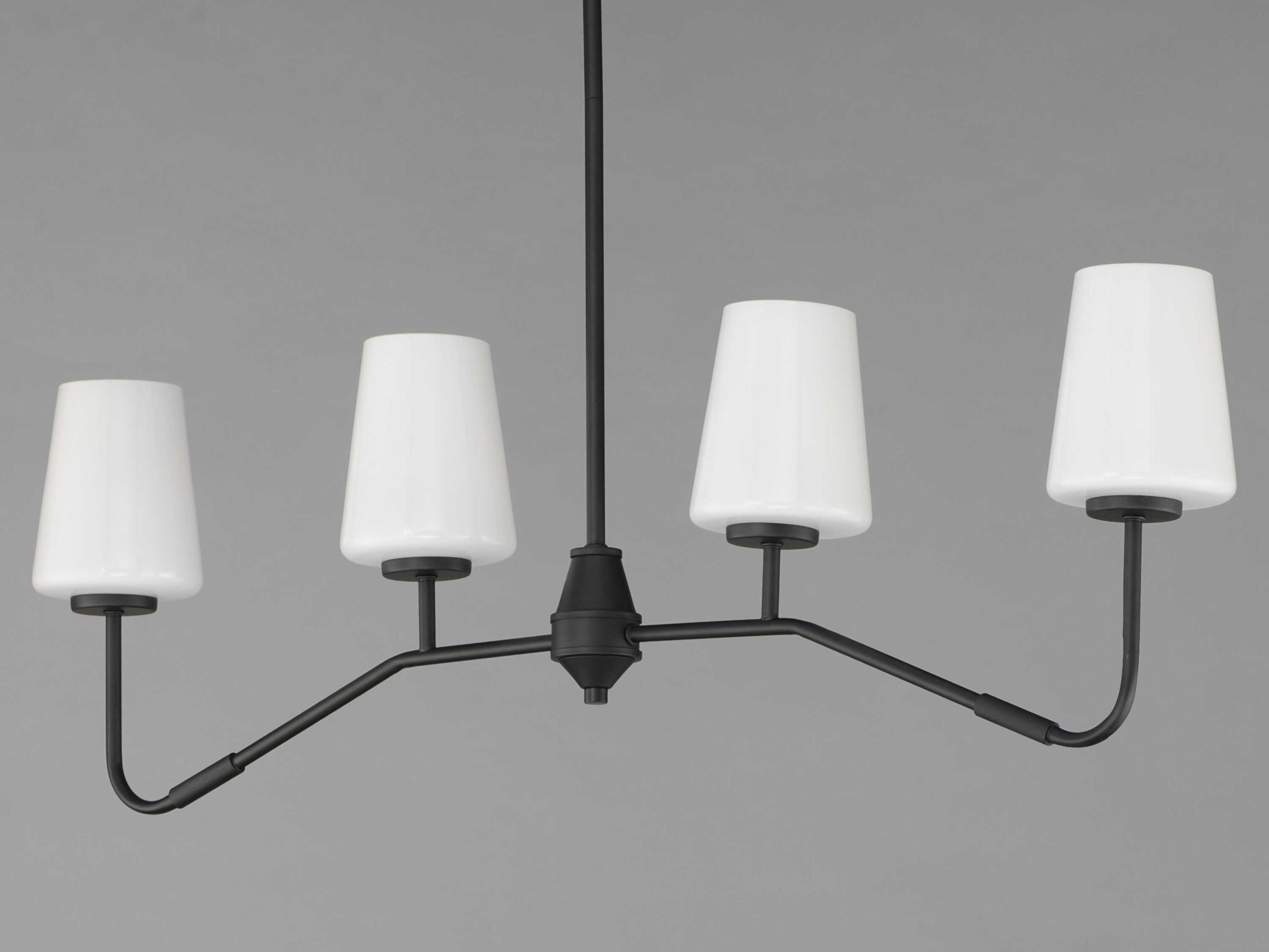 Maxim Lighting Durham 4-Light Black Island Pendant