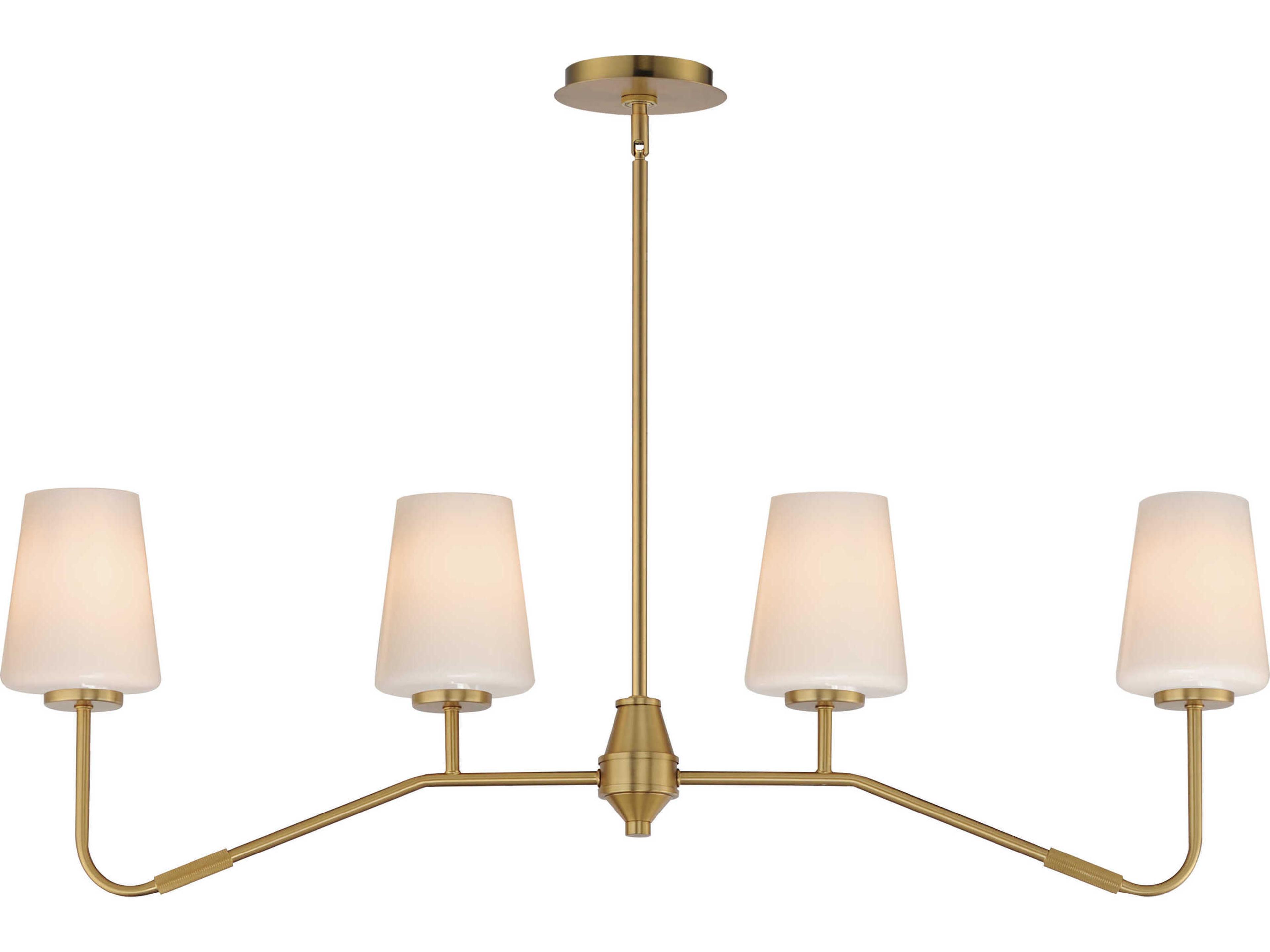 Durham 4-Light Natural Aged Brass Island Pendant