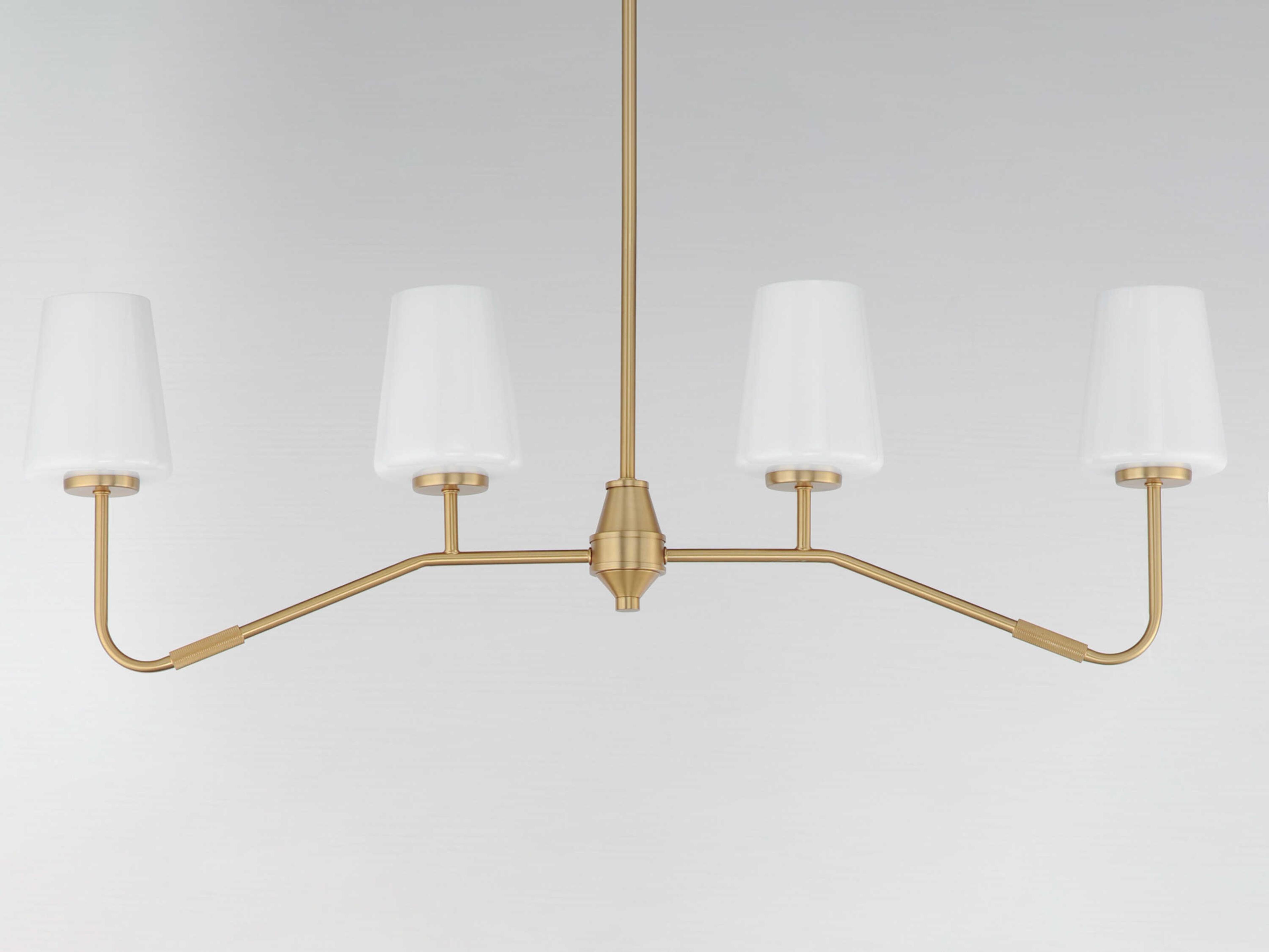 Maxim Lighting Durham 4-Light Natural Aged Brass Island Pendant