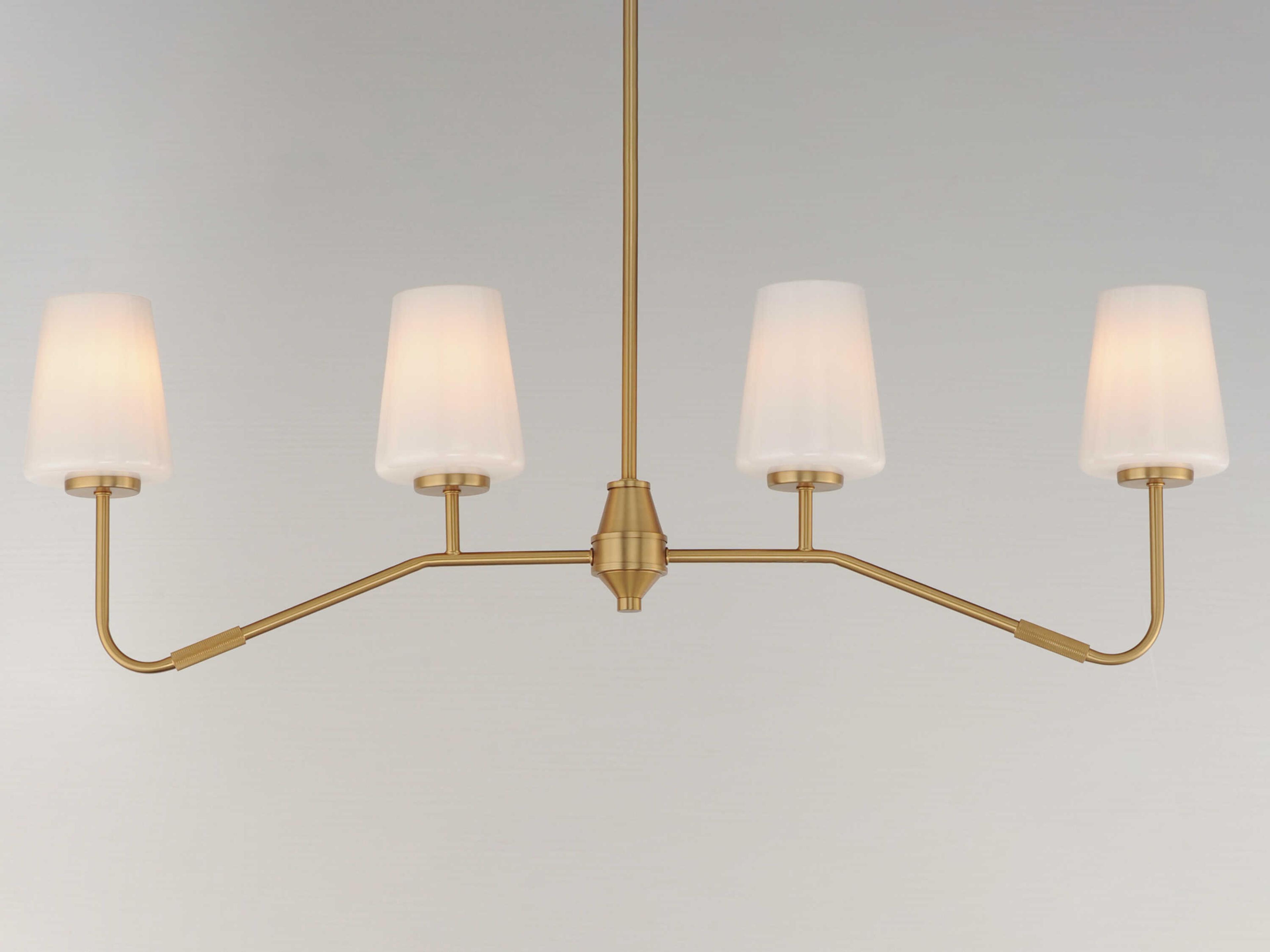 Maxim Lighting Durham 4-Light Natural Aged Brass Island Pendant
