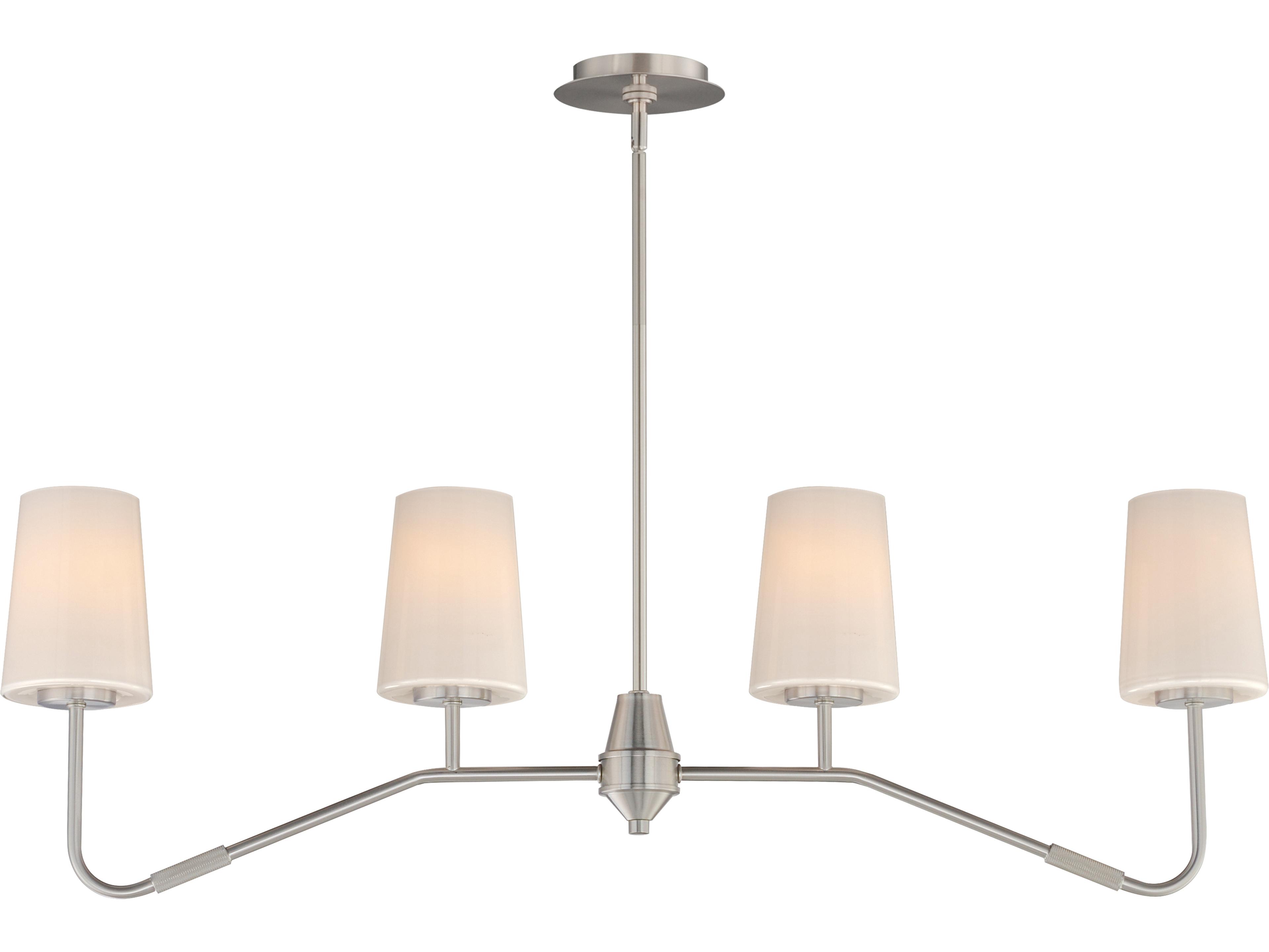 Durham 4- Light Satin Nickel Linear Chandelier