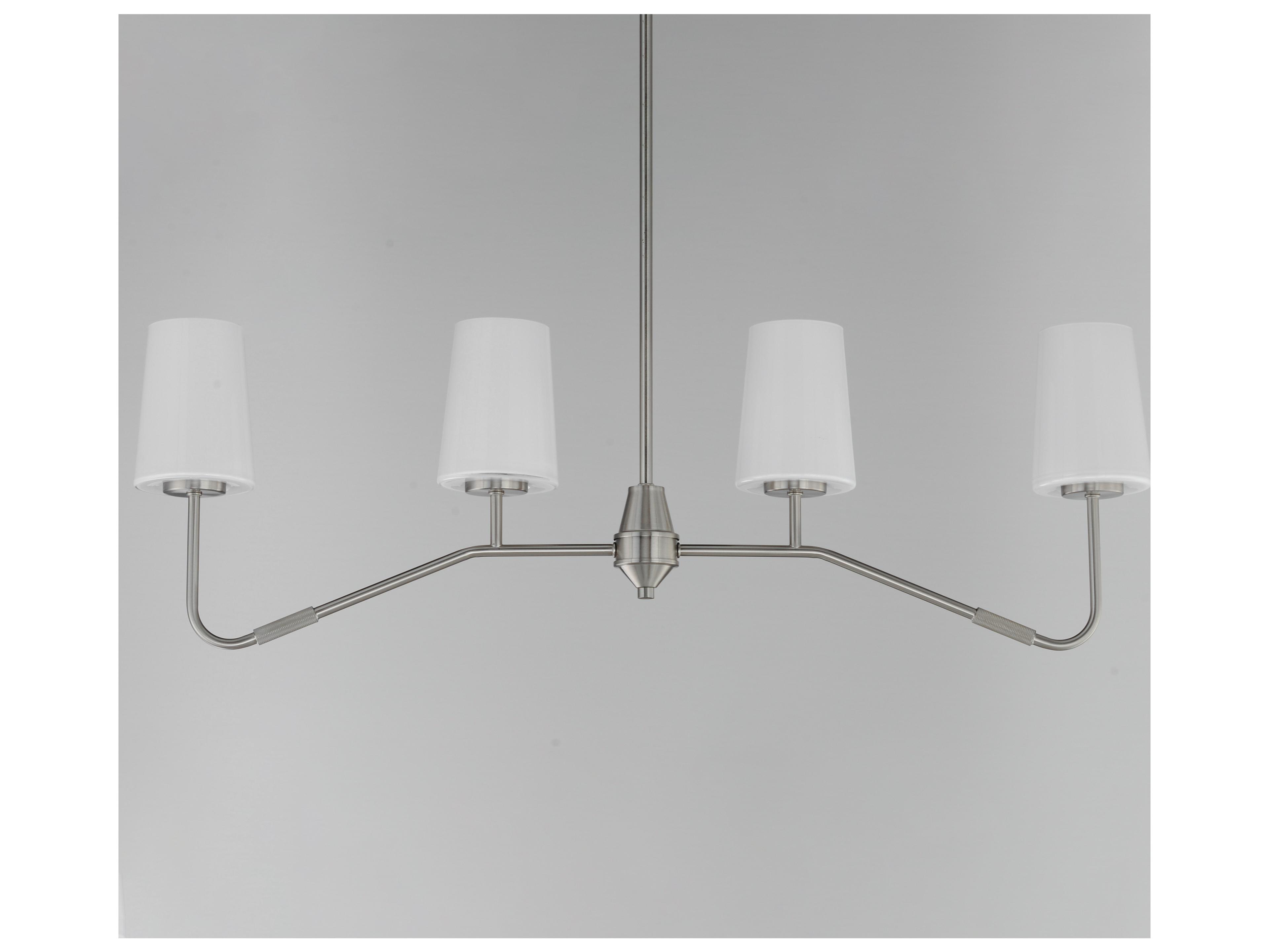 Maxim Lighting Durham 4- Light Satin Nickel Linear Chandelier
