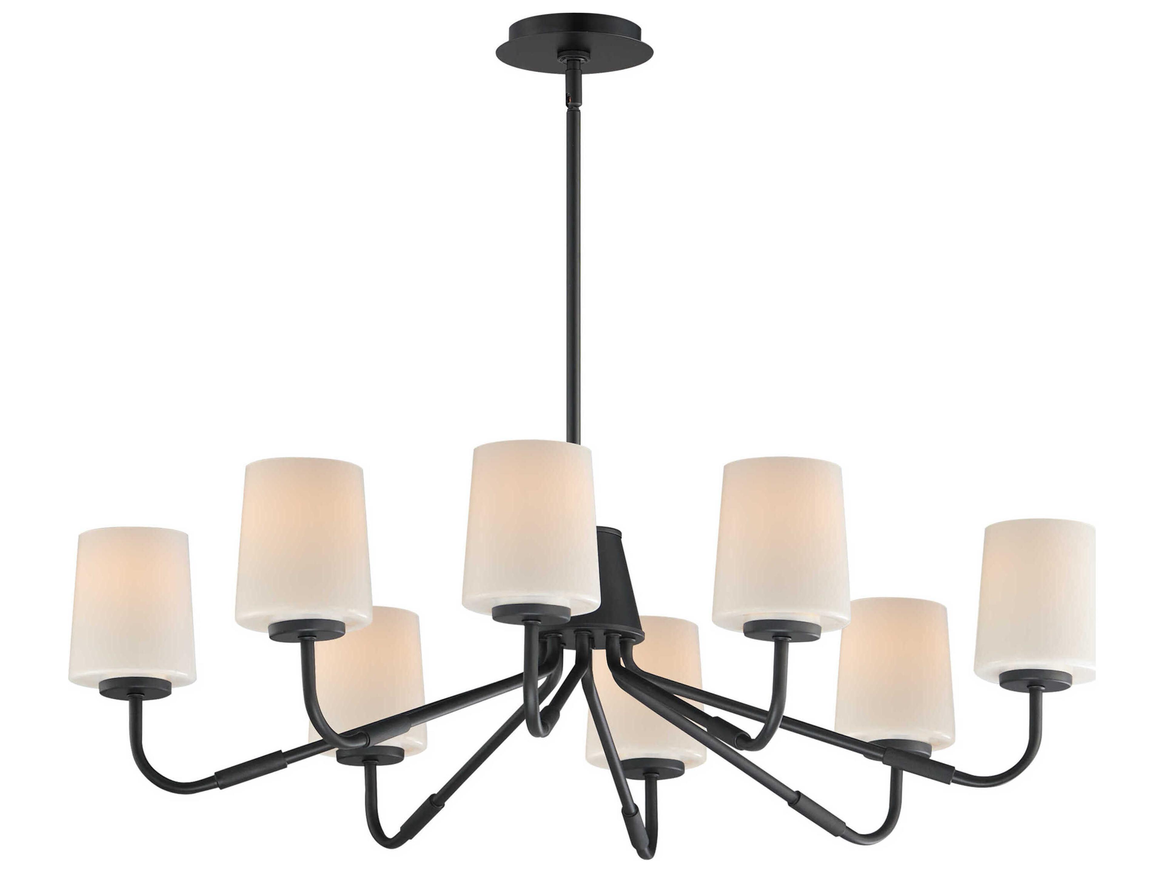 Durham 8-Light Black Chandelier