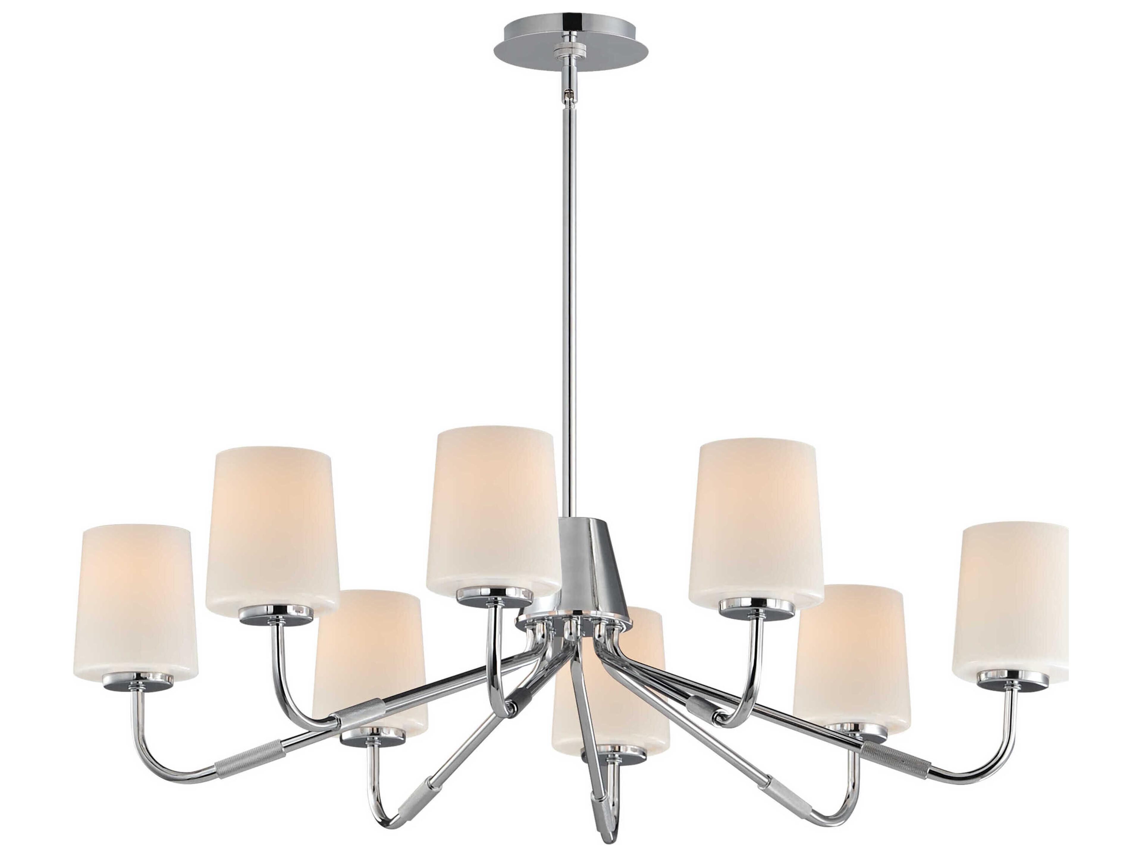 Durham 8-Light Polished Chrome Silver Chandelier