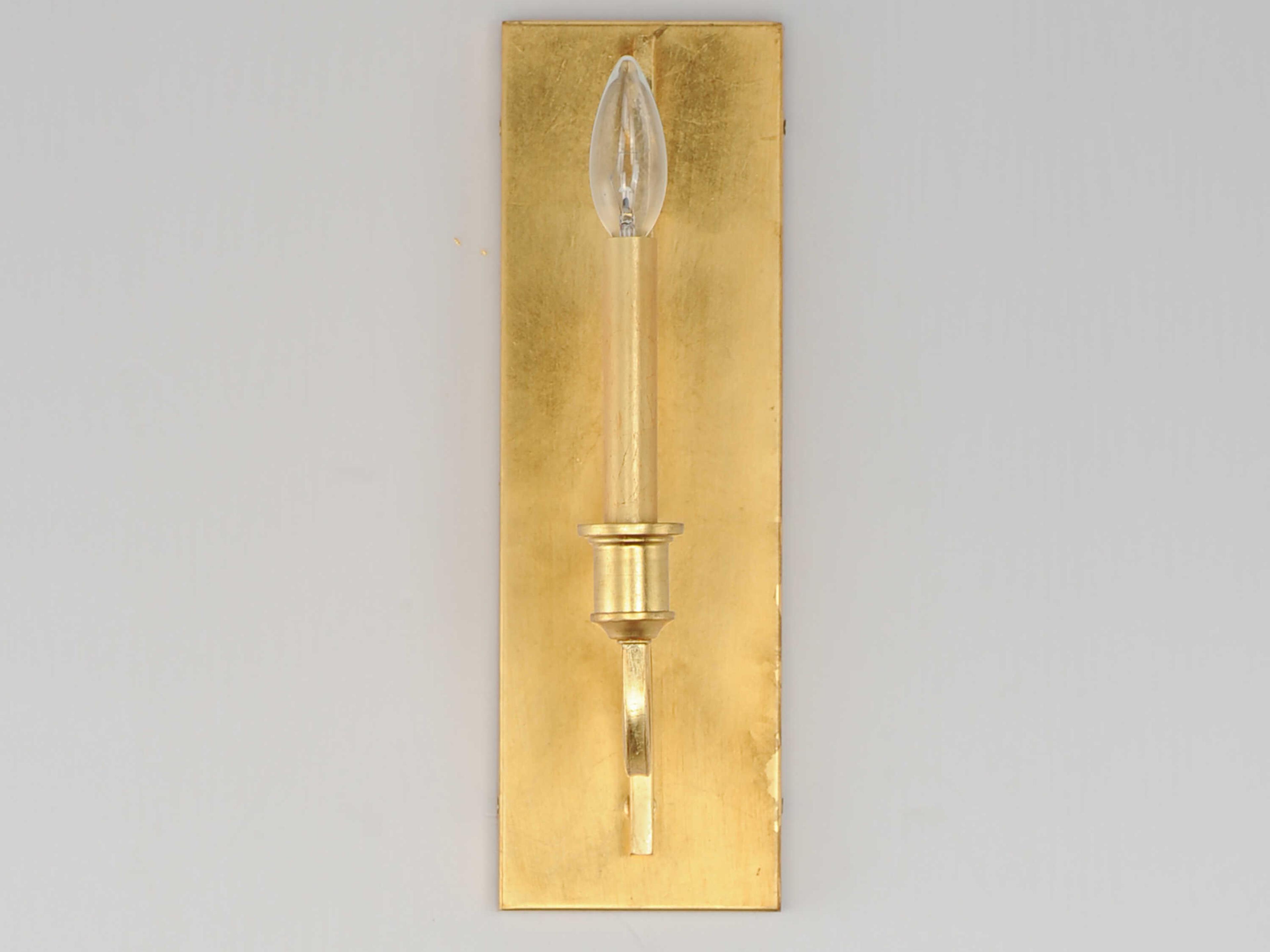 Maxim Lighting Normandy 1-Light Gold Leaf Wall Sconce