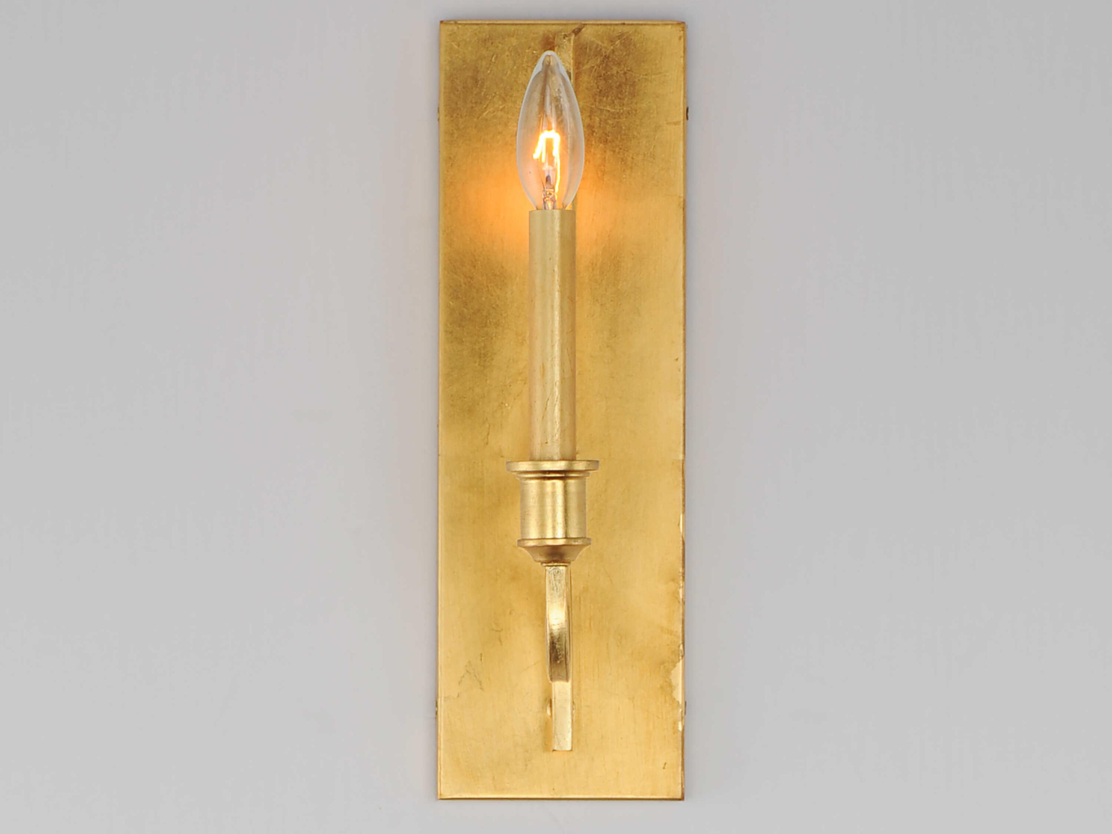 Maxim Lighting Normandy 1-Light Gold Leaf Wall Sconce
