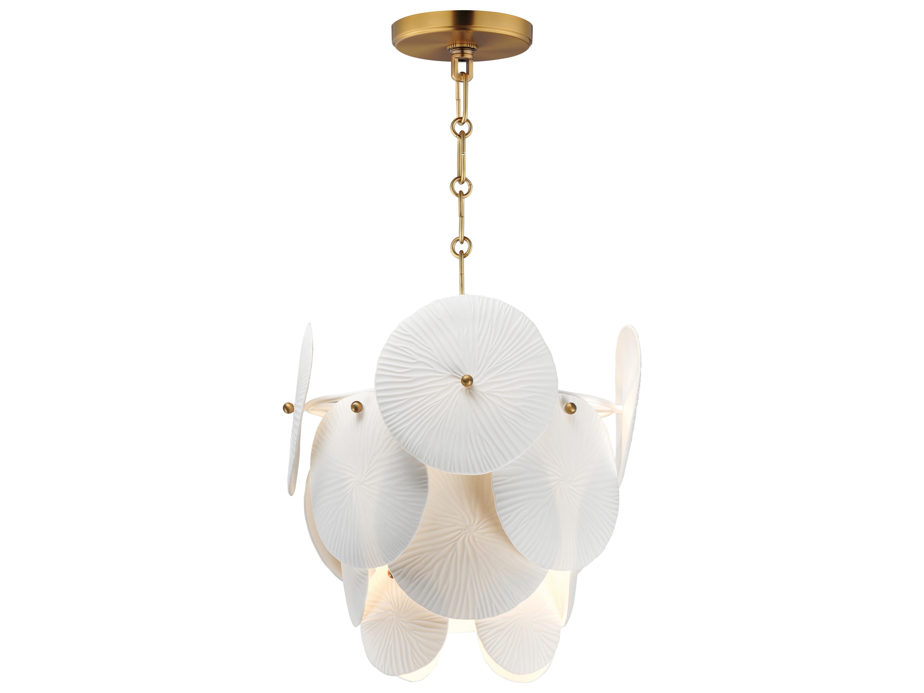 Isla 1- Light Natural Aged Brass Pendant