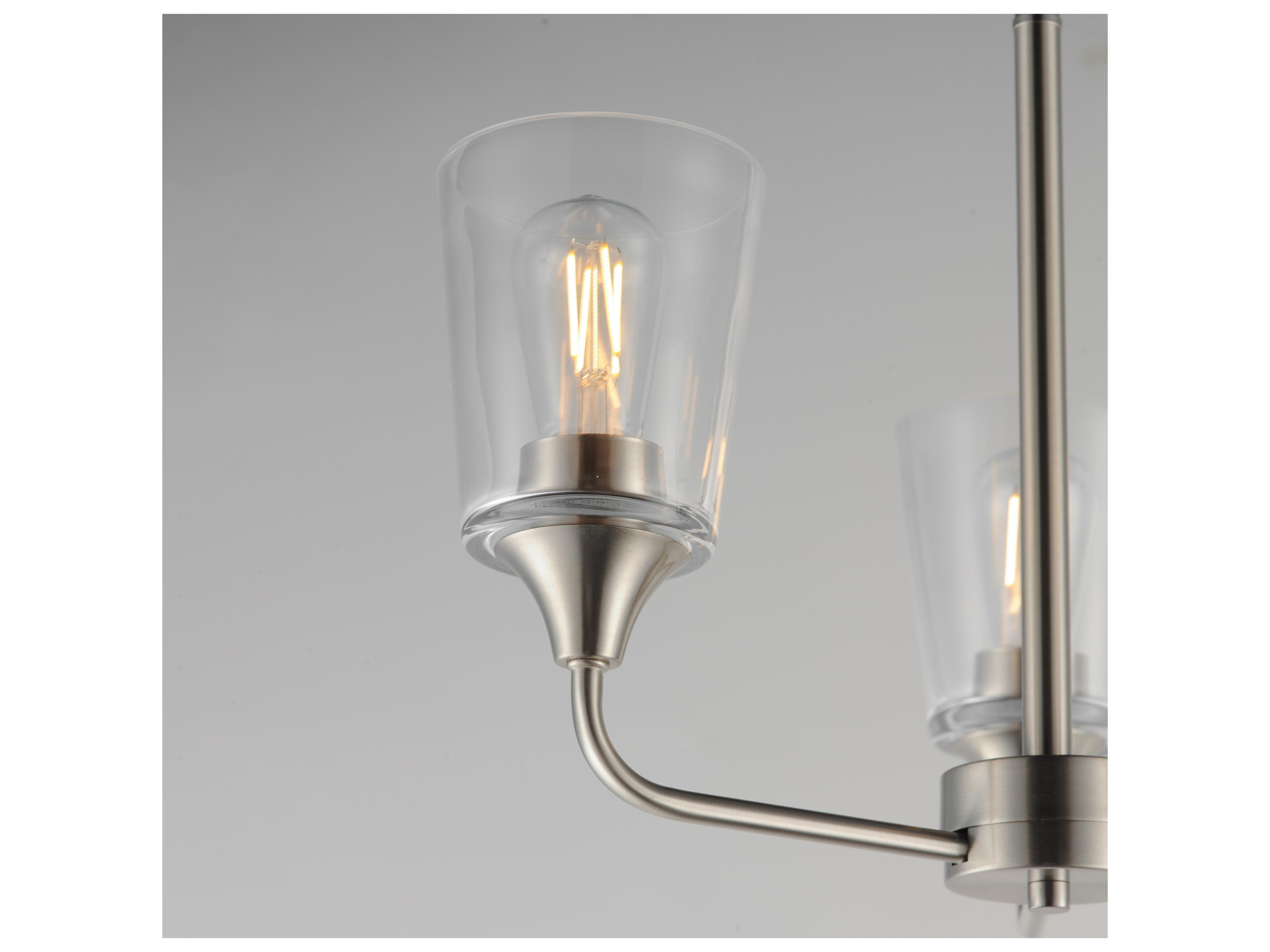 Maxim Lighting Hudson 3- Light Satin Nickel Chandelier