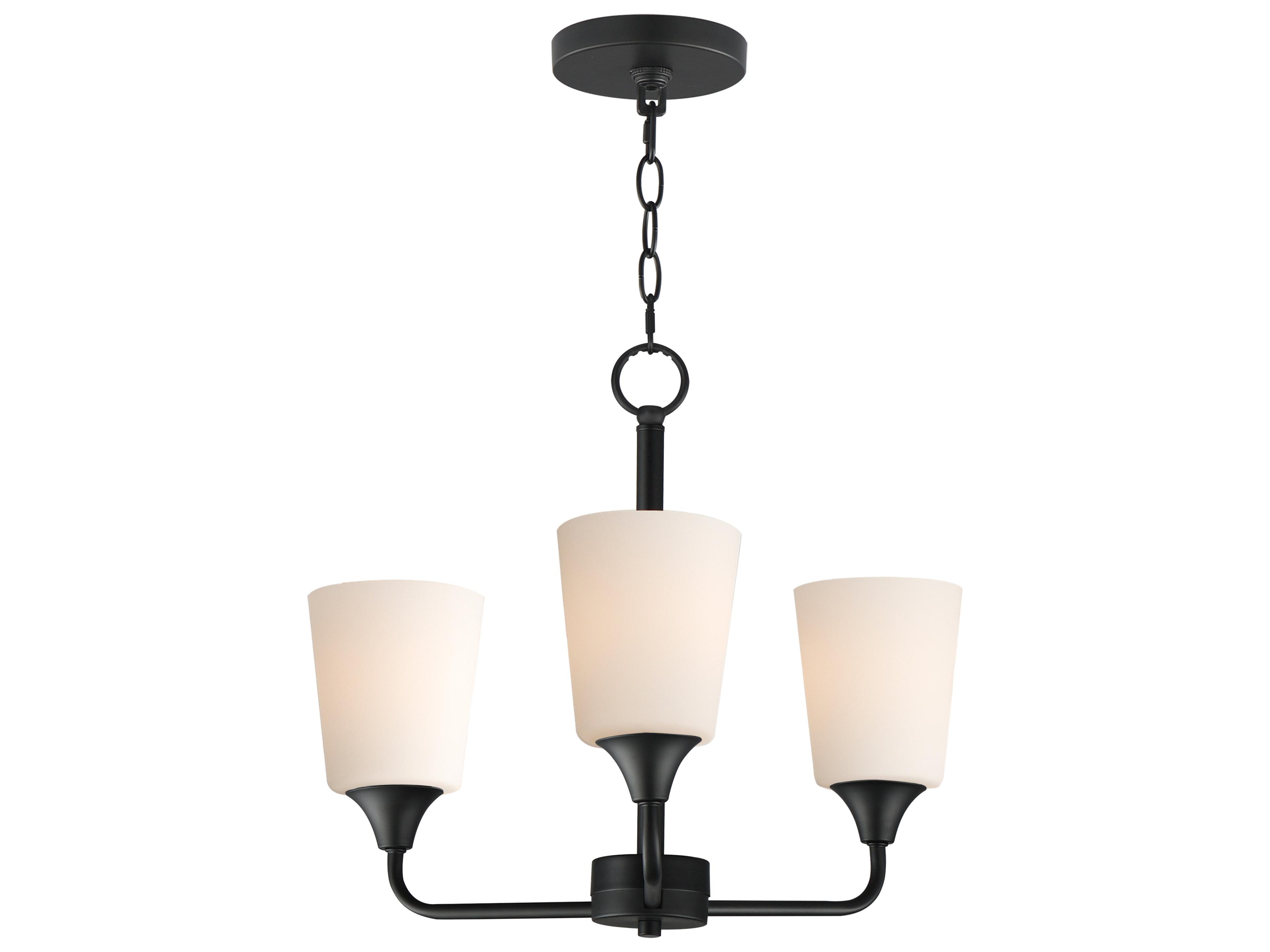 Hudson 3- Light Black Chandelier
