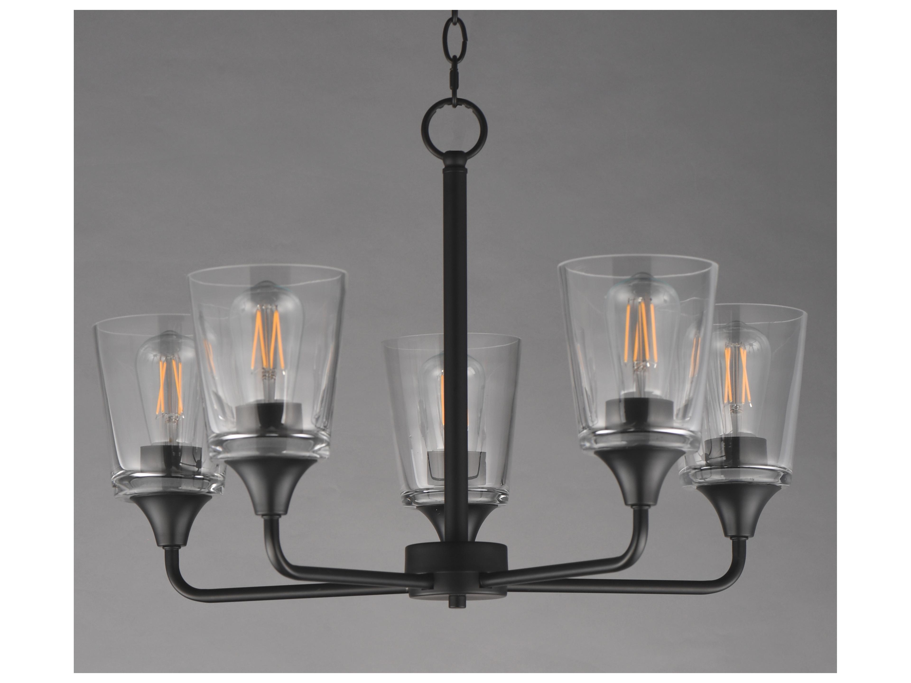 Maxim Lighting Hudson 5- Light Black Chandelier