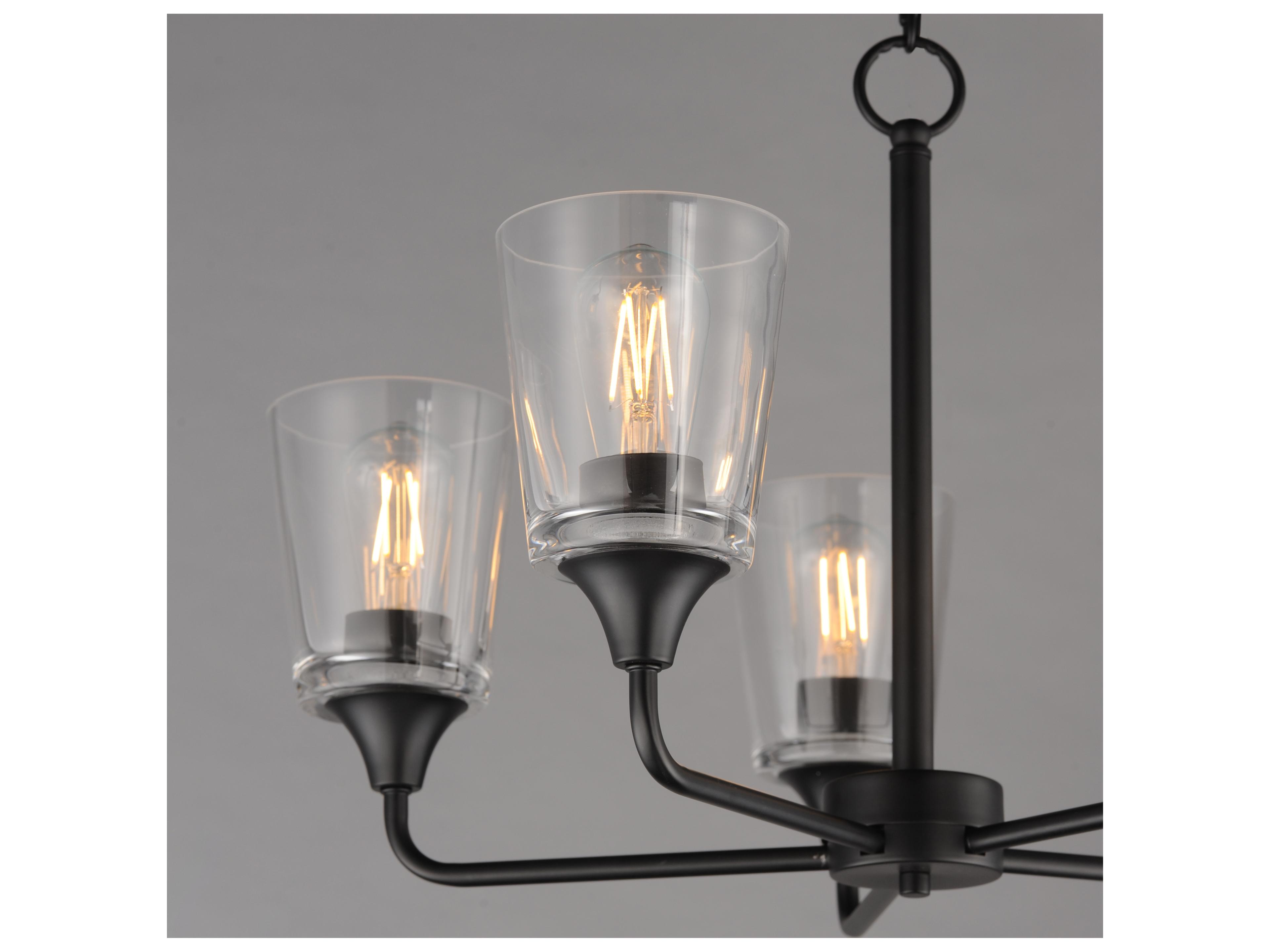Maxim Lighting Hudson 5- Light Black Chandelier
