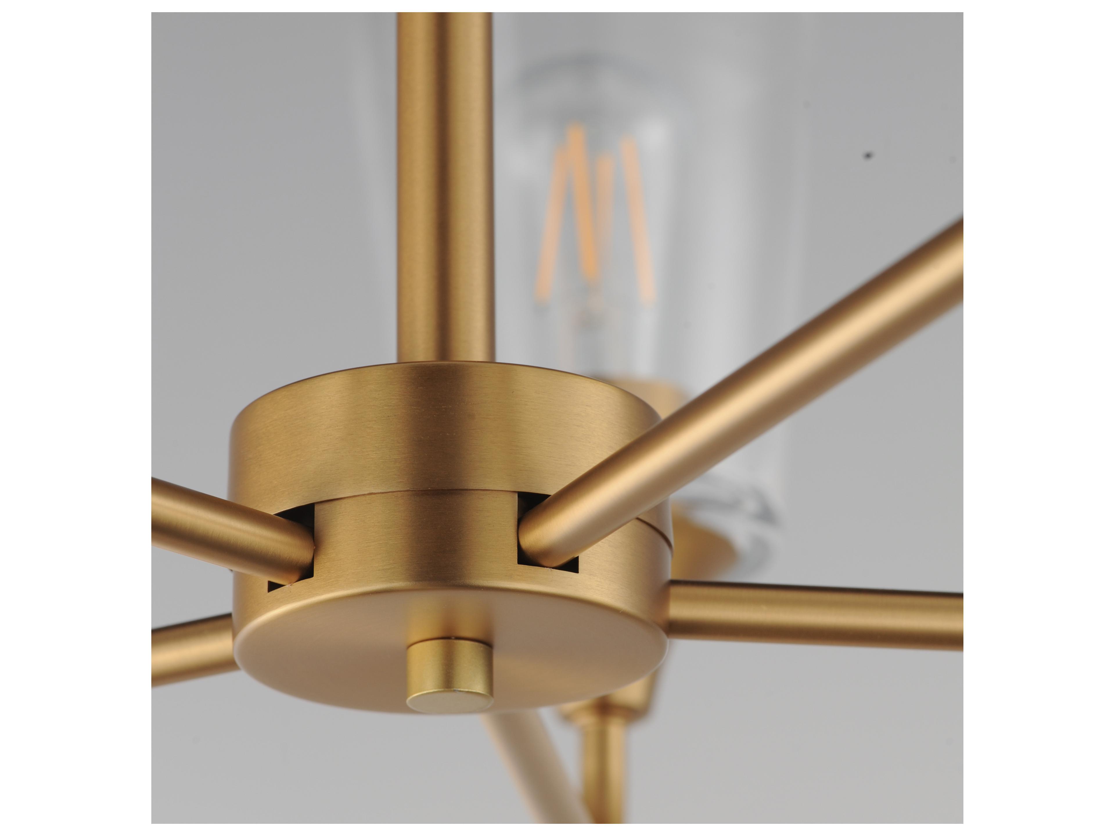 Maxim Lighting Hudson 5- Light Natural Aged Brass Chandelier