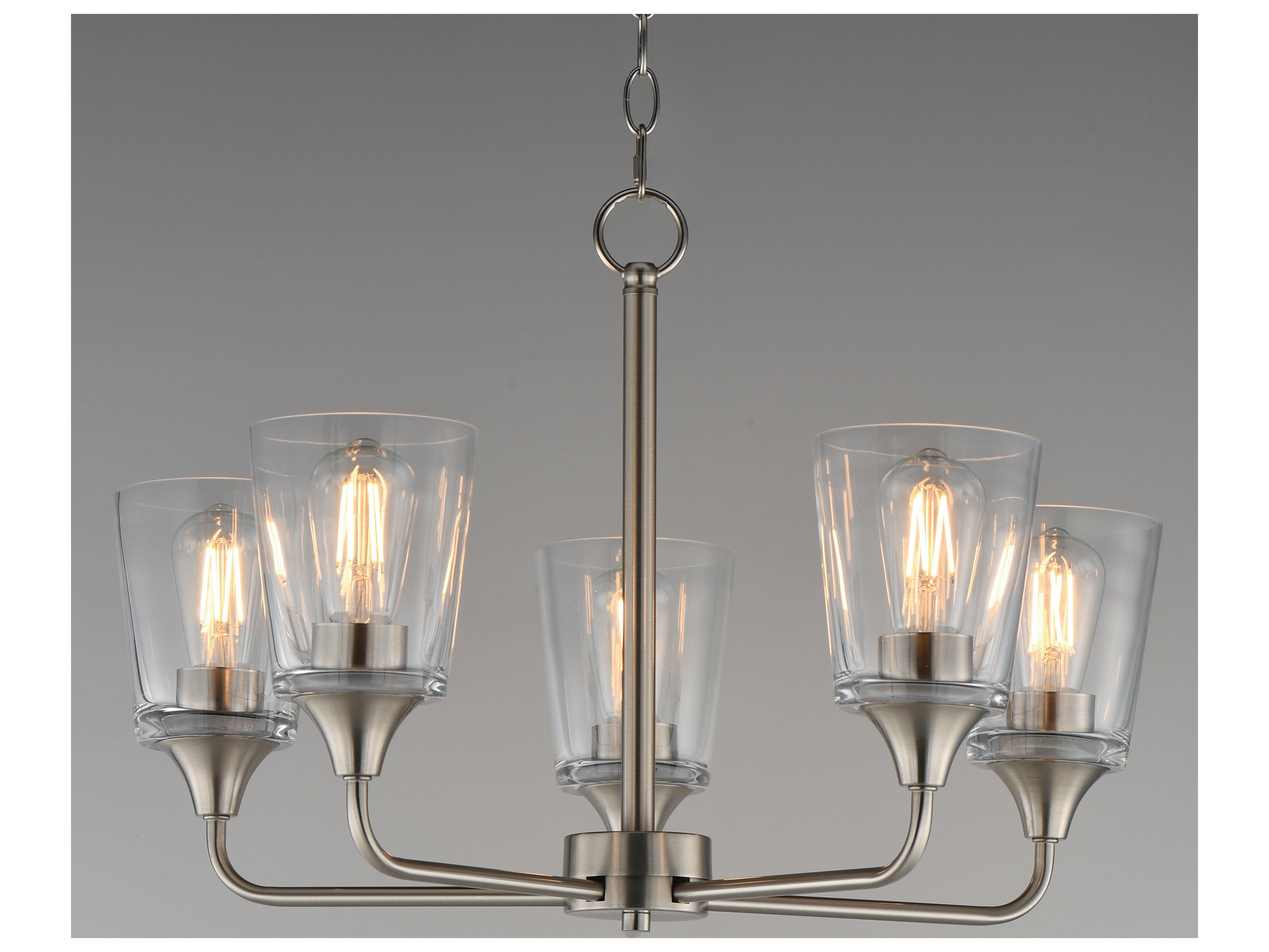 Maxim Lighting Hudson 5- Light Satin Nickel Chandelier