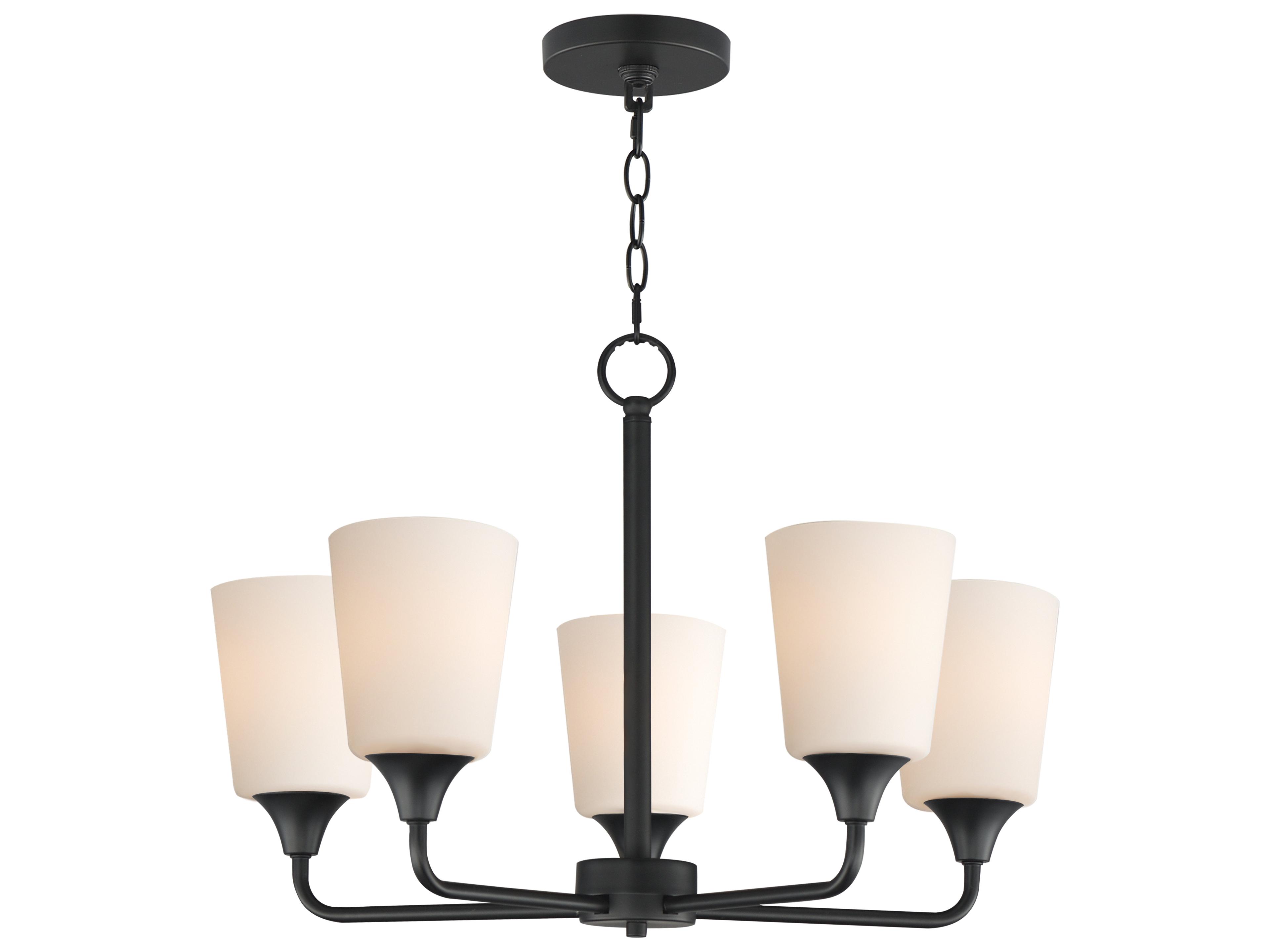 Hudson 5- Light Black Chandelier