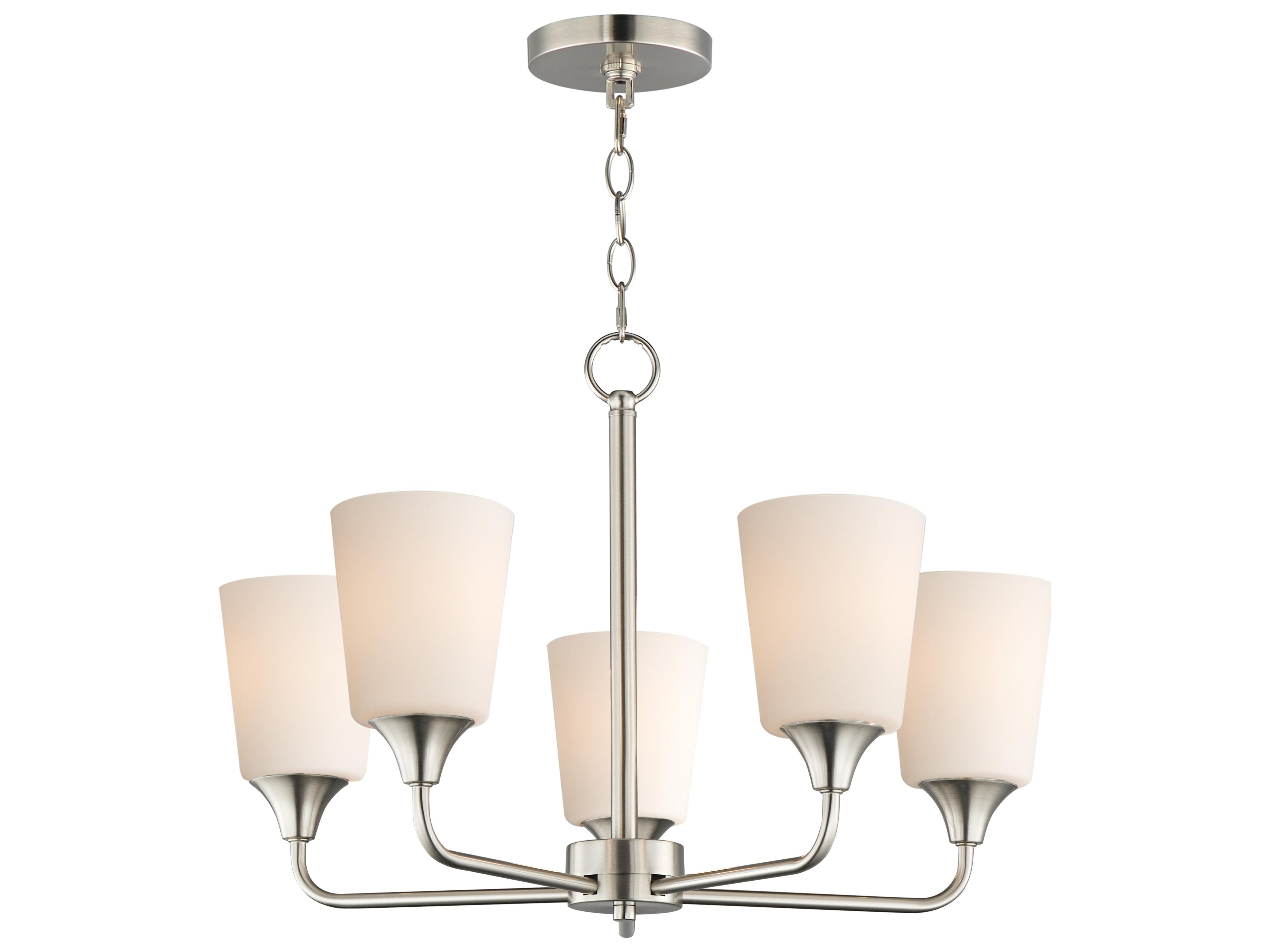 Hudson 5- Light Satin Nickel Chandelier