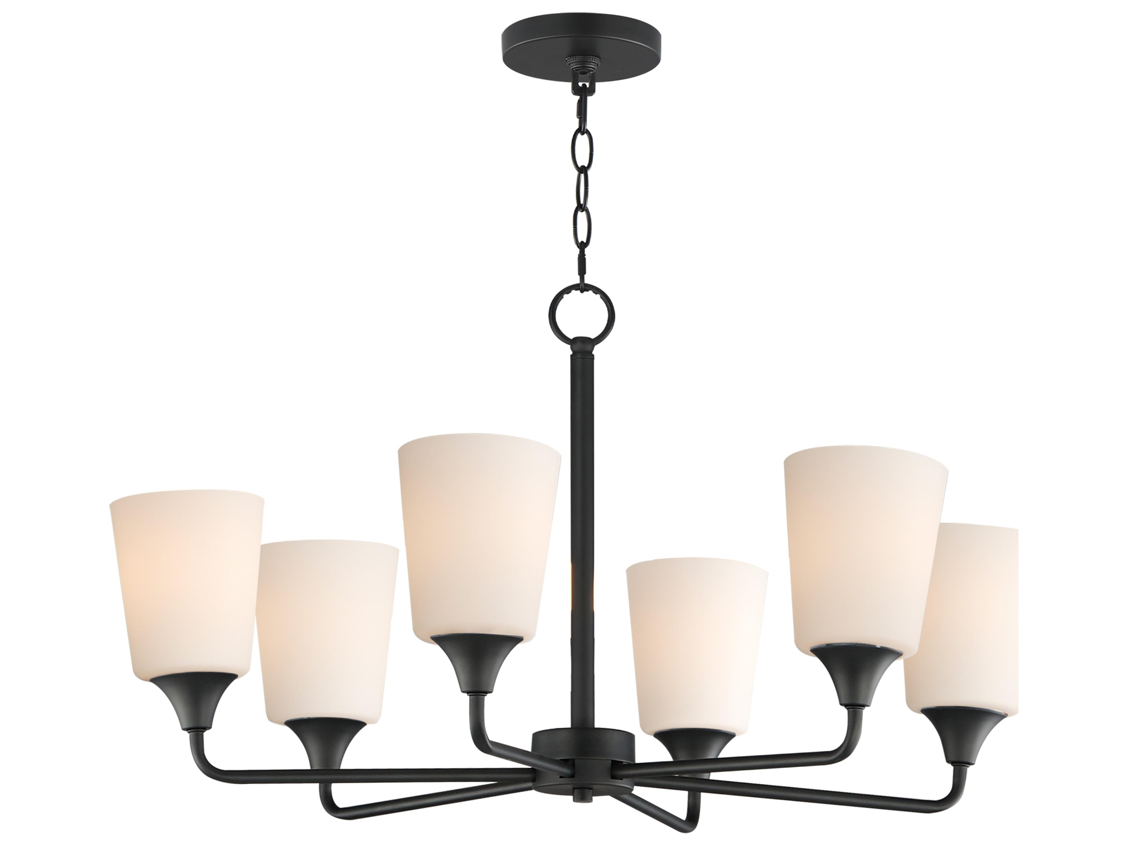 Hudson 6- Light Black Chandelier